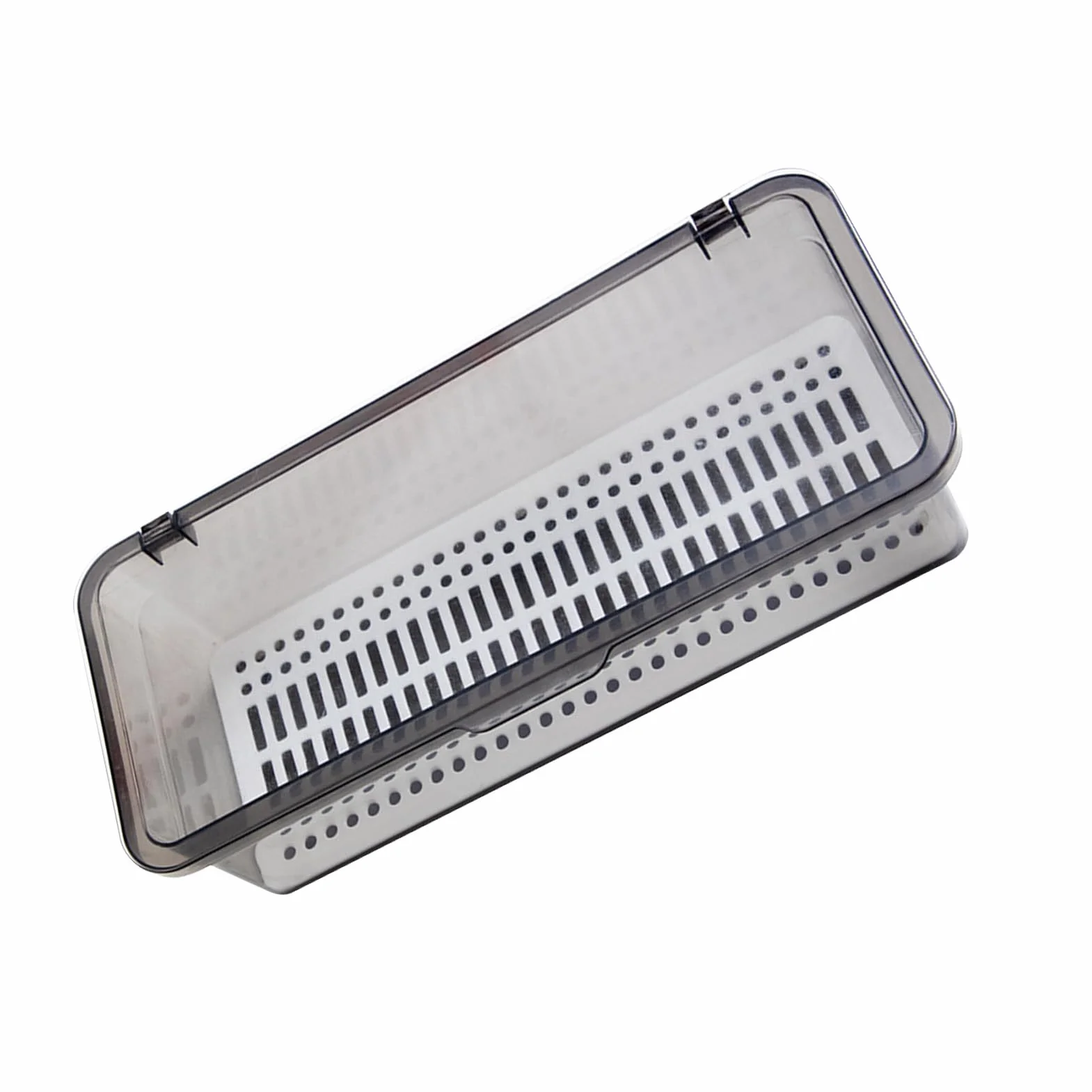 Eujgoov Organizer do Szuflad, Plastikowy Przezroczysty Pojemnik z pokrywką i Ociekaczem na Przybory Kuchenne i łazienkowe Oraz Kosmetyki do Makijażu, 27 Cm