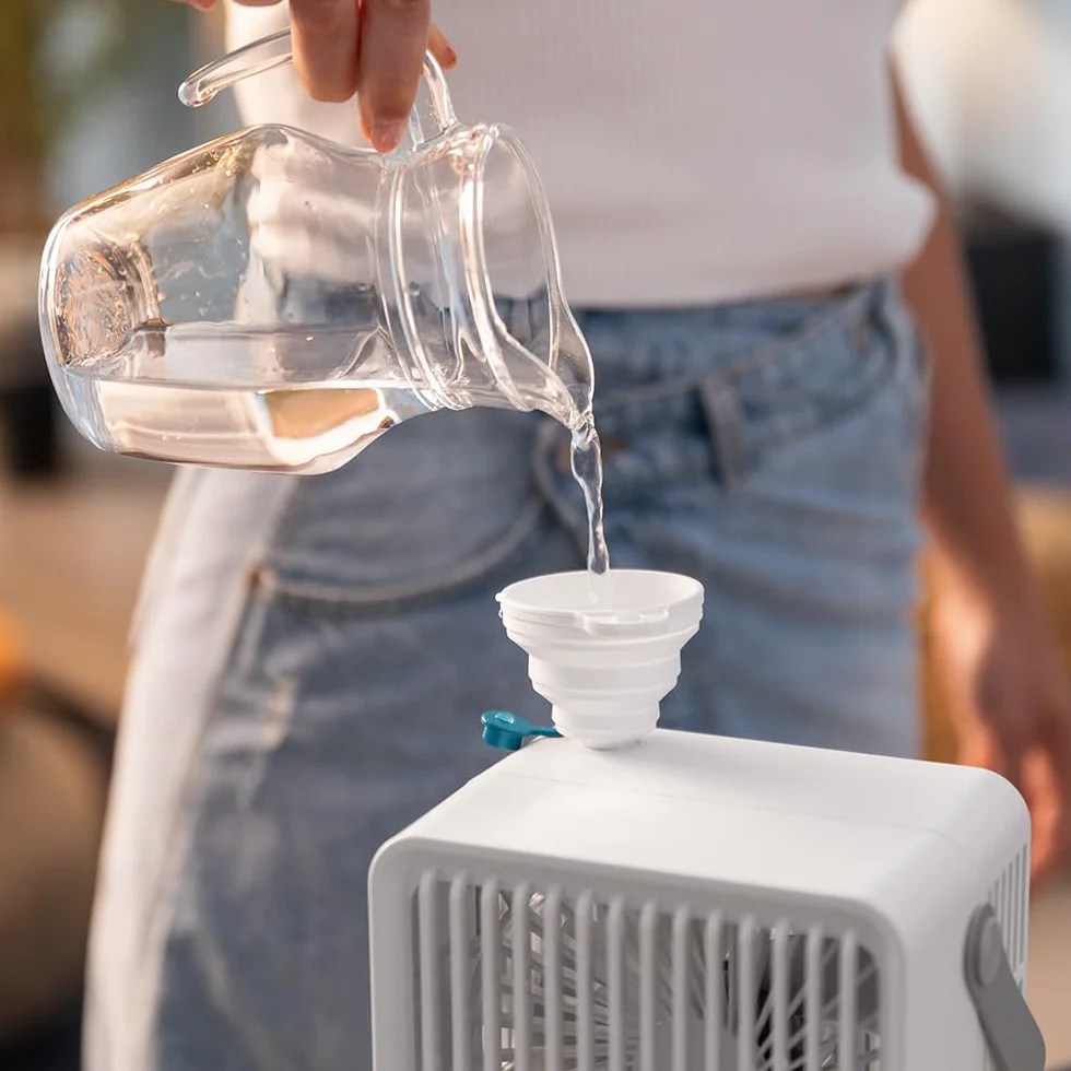 Cecotec EnergySilence 500 DeskChill Inteligentny klimatyzator biurkowy 500 ml sterowanie dotykowe 3 prędkości timer 8-godzinny