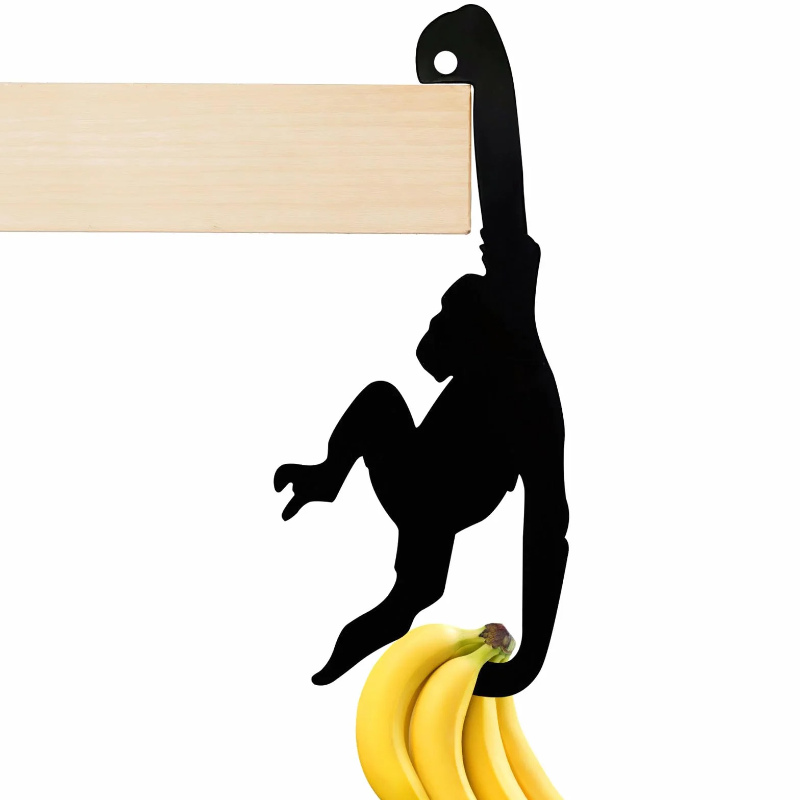 DAWRIS Uchwyt na banany w kształcie małpy, Wieszak bananowy, Stojak na owoce