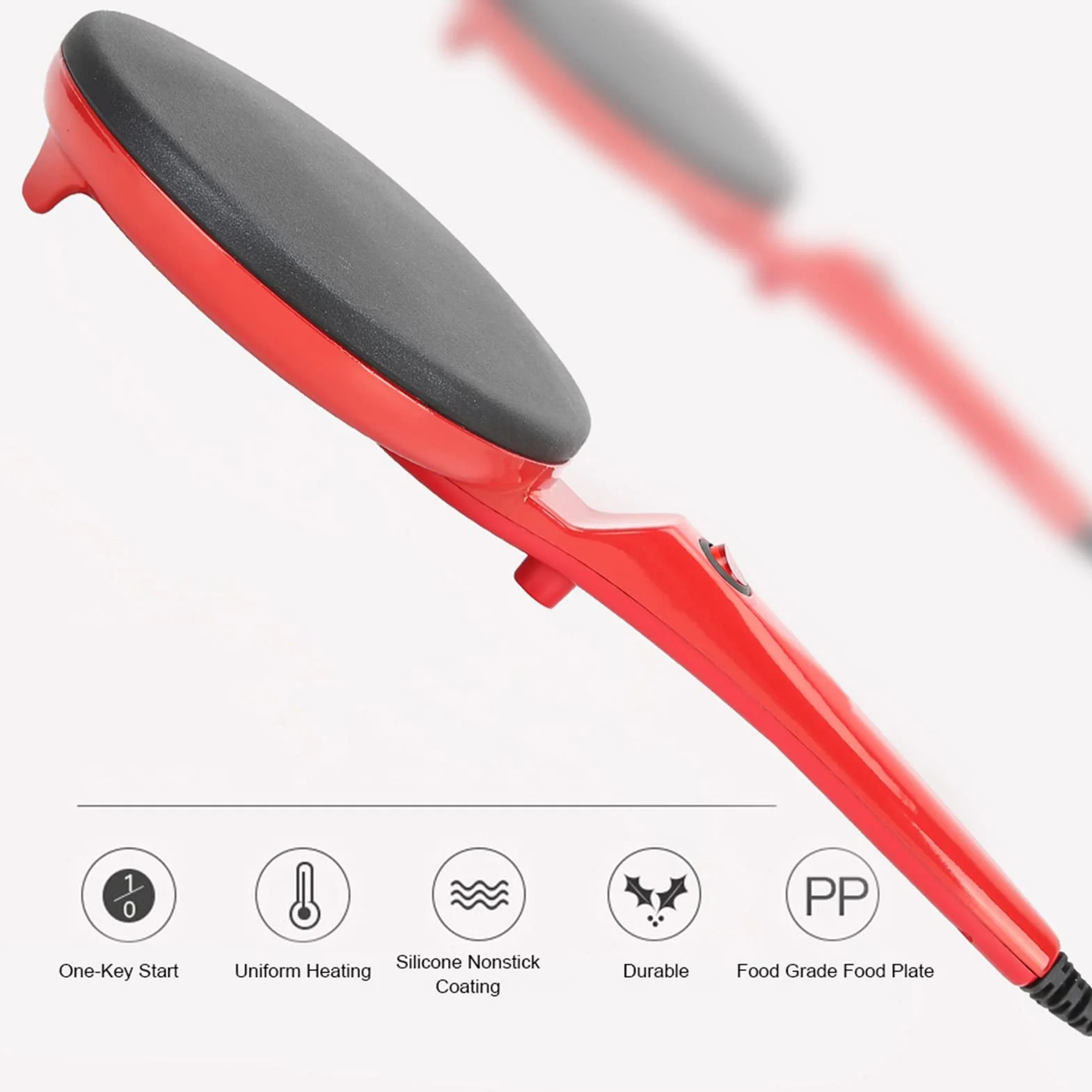 Elektryczna naleśnikarka mini patelnia Nonstick do tortilli Blintz Chapati
