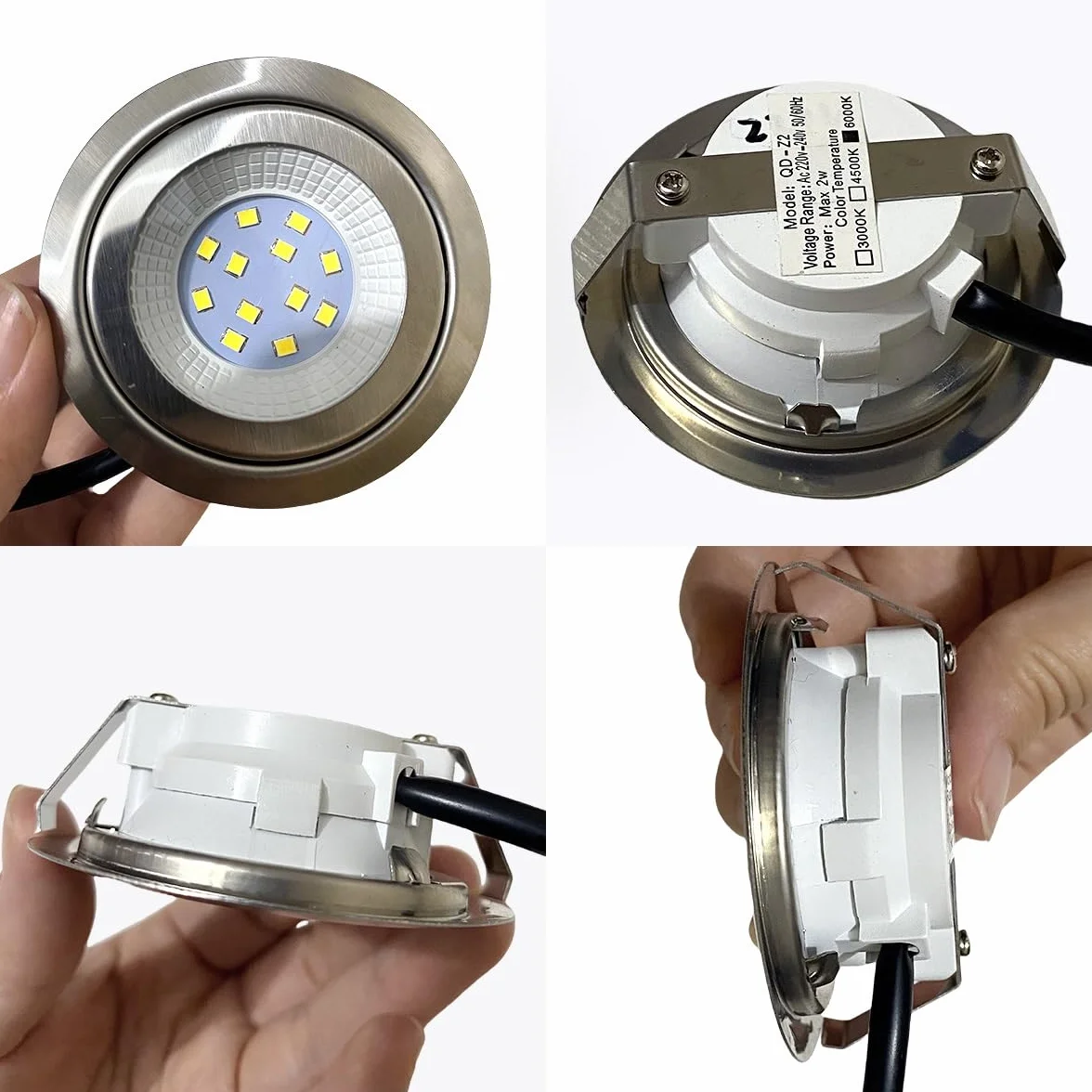 LED kuchenka kuchenna okap kuchenny 55-60mm lampa wentylatora oddymiającego 20W odpowiednik halogenowy DC 12V 220V 1.5W