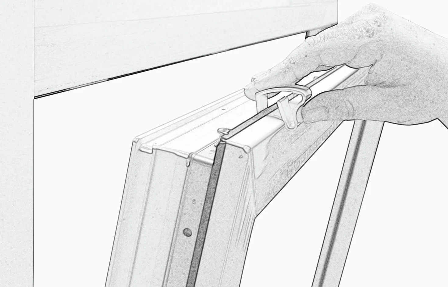 GARDINIA Uniwersalny uchwyt zaciskowy do żaluzji aluminiowych 6 szt. Biały