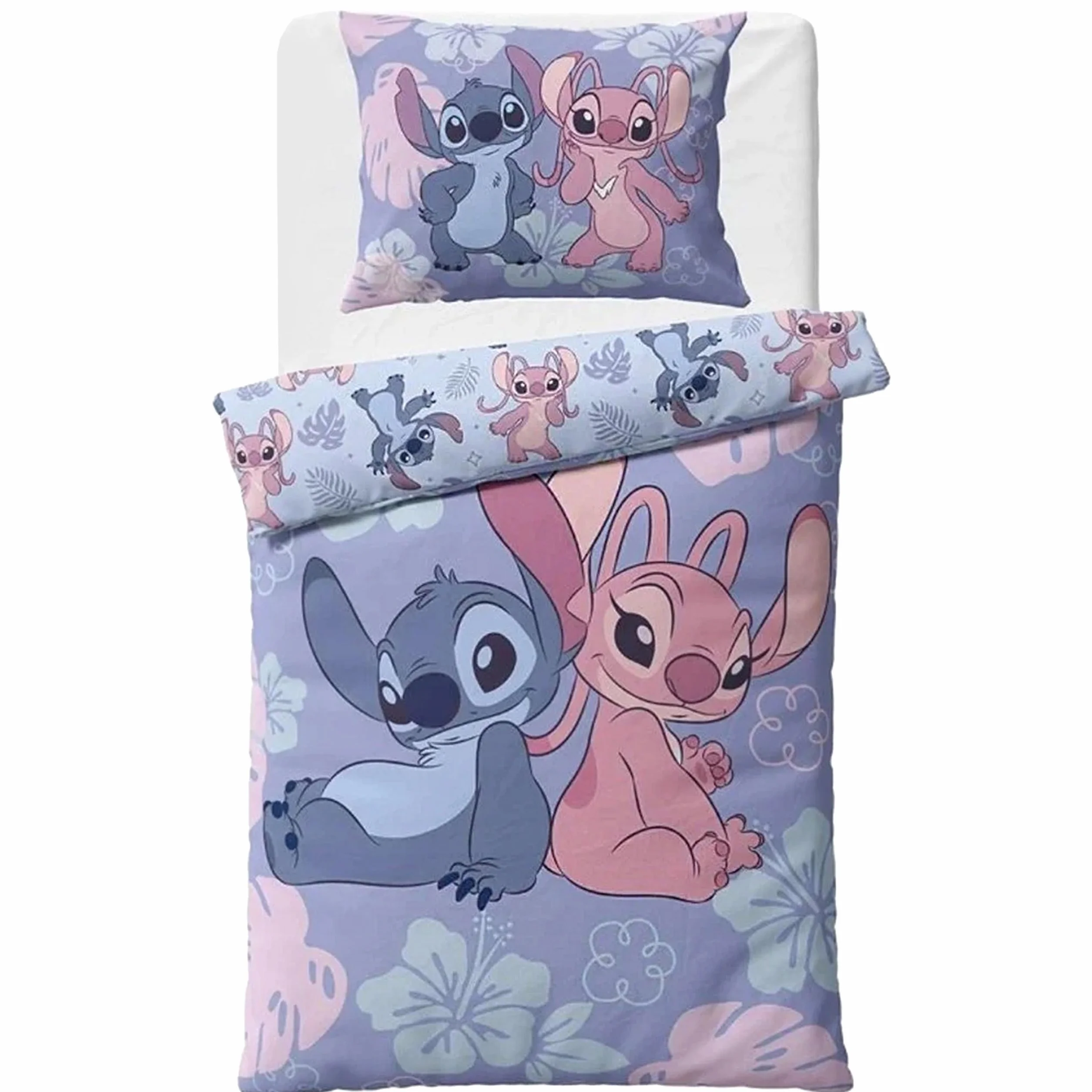 DISNEY Stitch bawełniana pościel dziecięca 140x200cm+70x90cm OEKO-TEX
