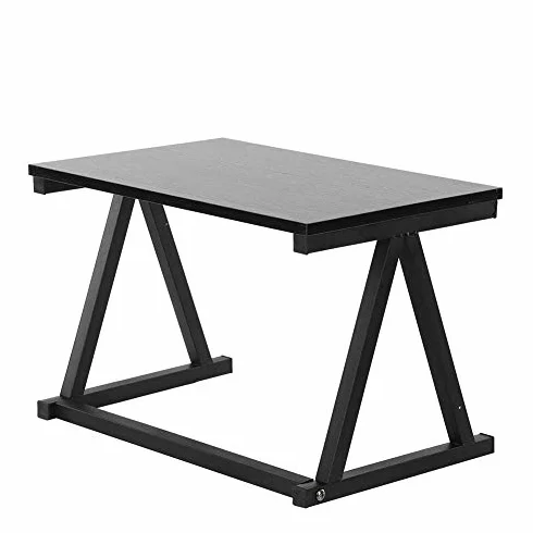 Półka kuchenki mikrofalowej, wysuwana kuchenka mikrofalowa, metal i drewno, półka kuchenna 2-poziomowa Półka kuchenna, 57 * 38 * 38 cm (czarna)