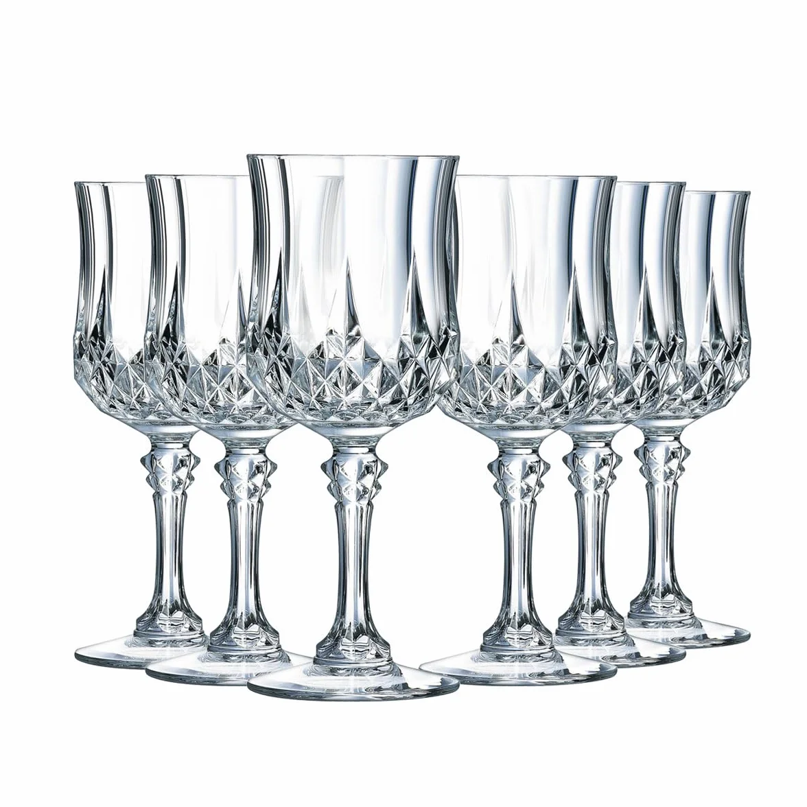 Cristal D'Arques Paris Kieliszki do Wina, Szkło, 6 sztuk