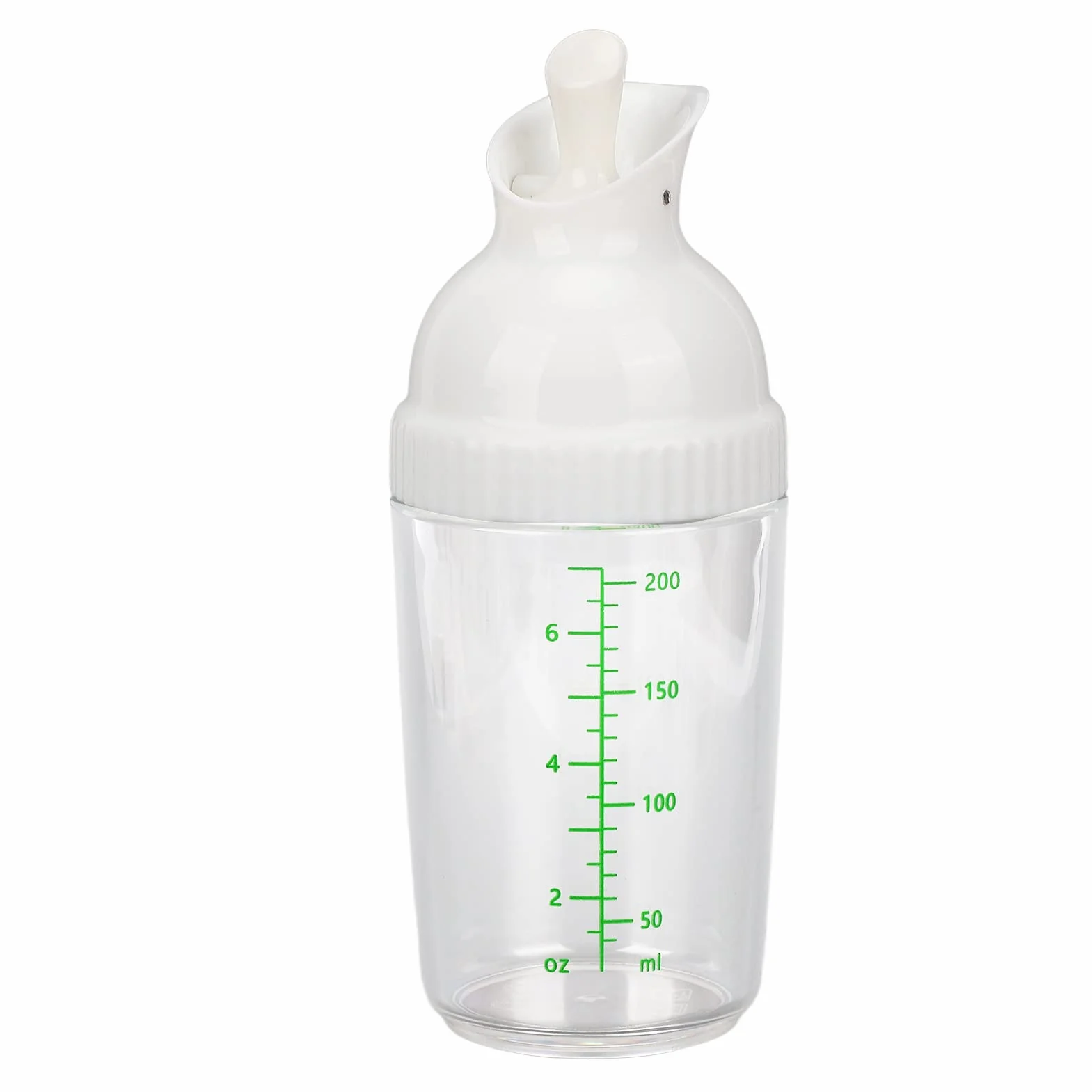 Shaker do sałatek 200 ml słoik z pokrywką zapobieganie wyciekom Biały