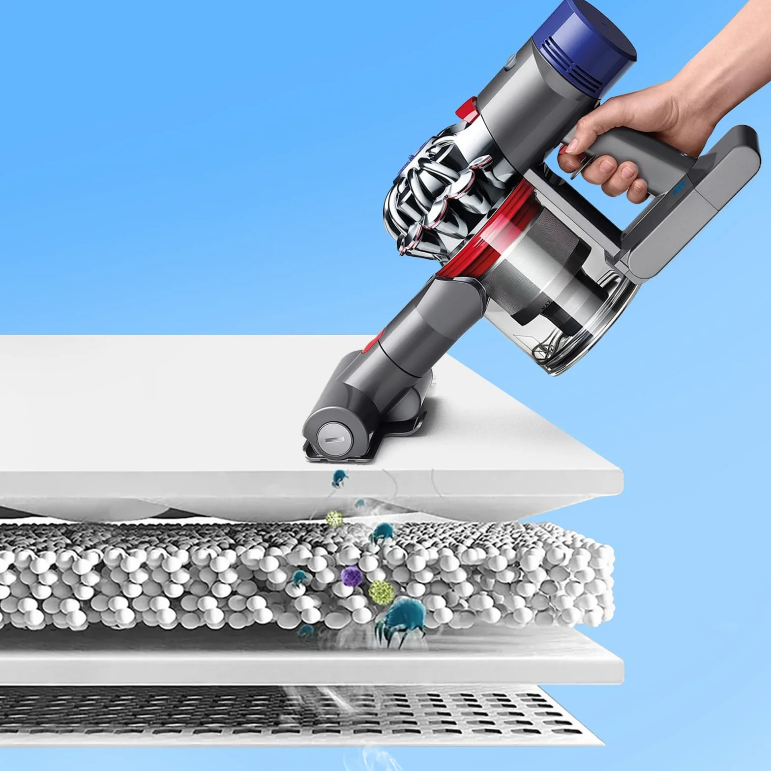 APOMOONS Pokrywa pojemnika na śmieci do filtra Dyson V8 V7, pokrywa pojemnika na kurz z pierścieniem uszczelniającym, pojemnik na głuchy odkurzacz, części zamienne, akcesoria