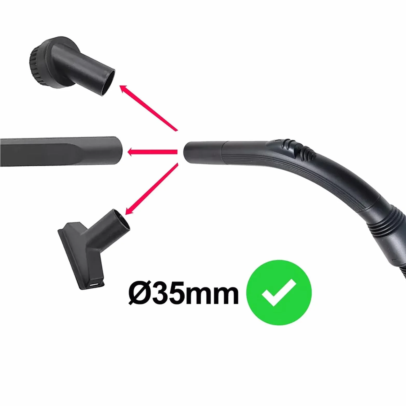 SPARES2GO Wąż do MacAllister 16L MWDV-16 20L MWDV-20 L-A 30L MWDV-30 L-A 40L MWDV-40 L-A odkurzacza (2m)