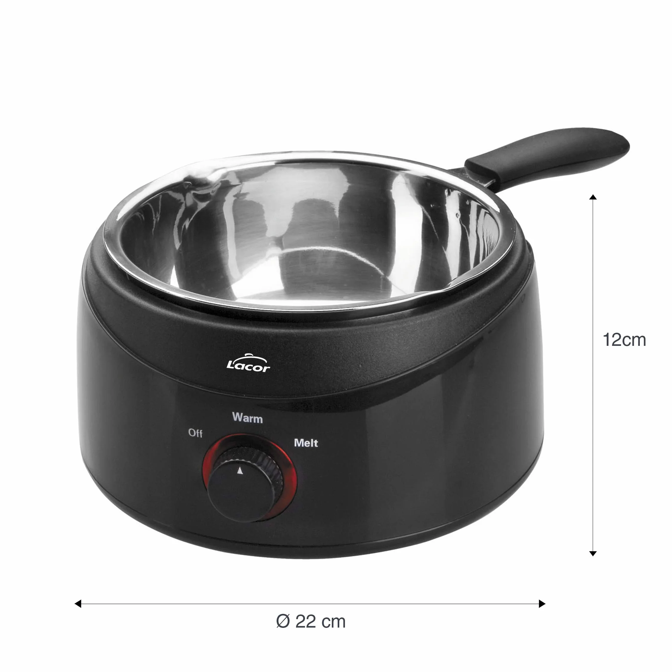Lacor BAIN Marie garnek do czekolady 50 W, czarny