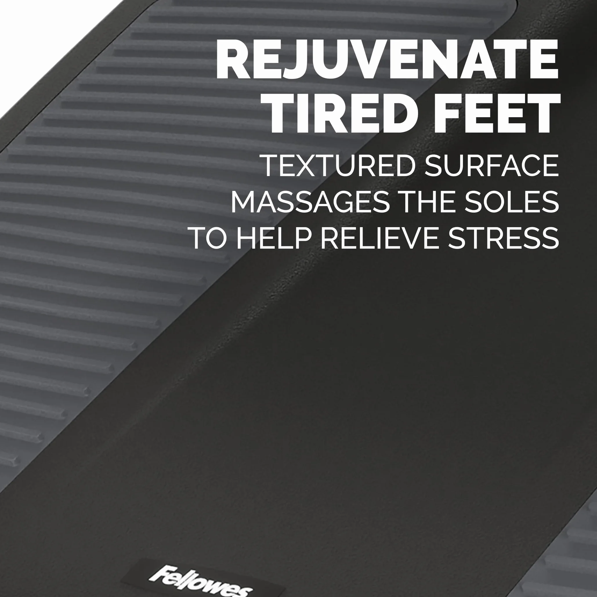 Fellowes Ergonomiczny Podnóżek pod Biurko z Regulacją Wysokości i Masażem, Czarny