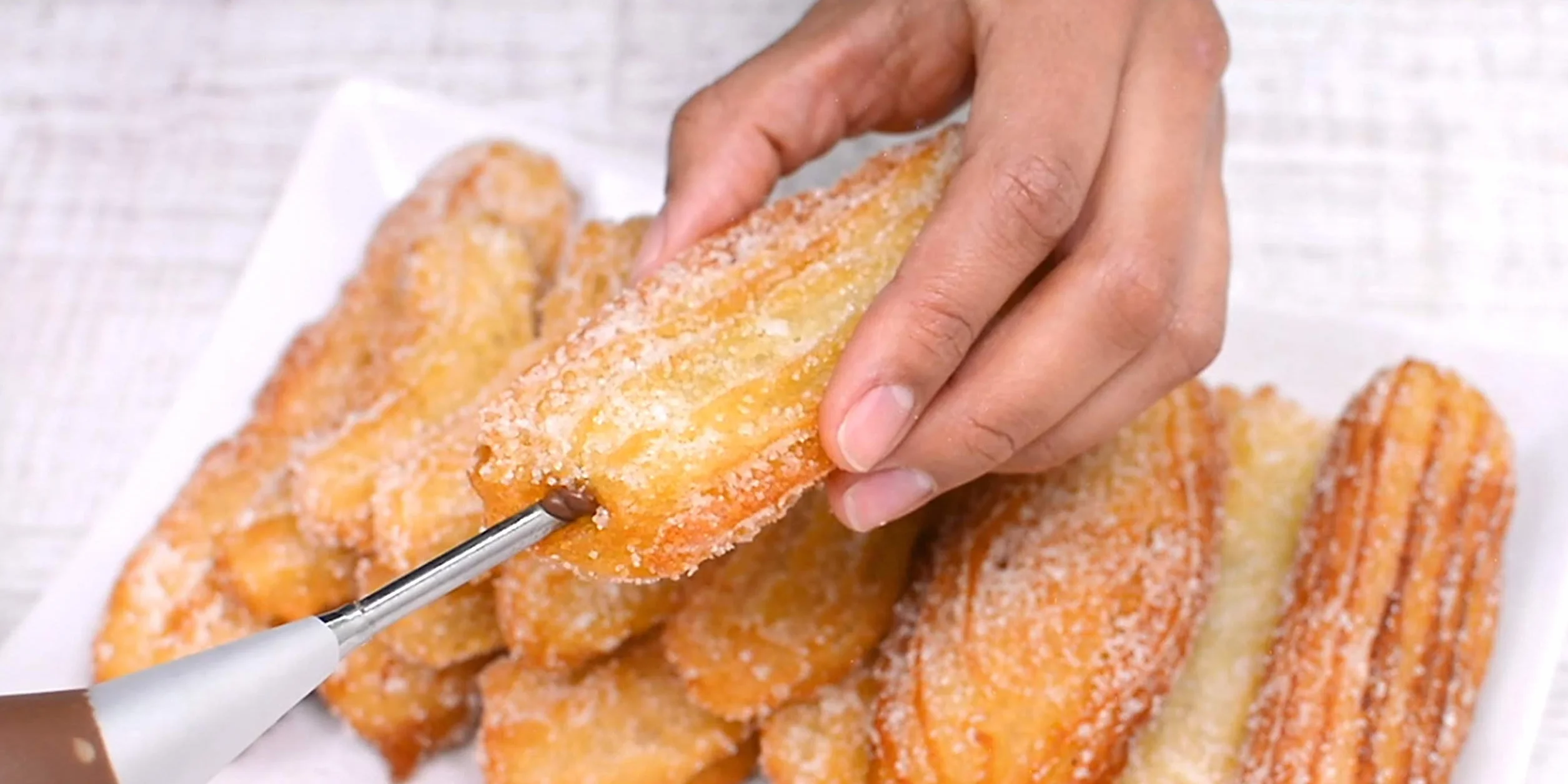 IBILI - 792300 Churrera, maszyna do makaronu, stal nierdzewna, zawiera 13 tarcz i 8 dysz, wypełnione churros, srebrny, 22 cm