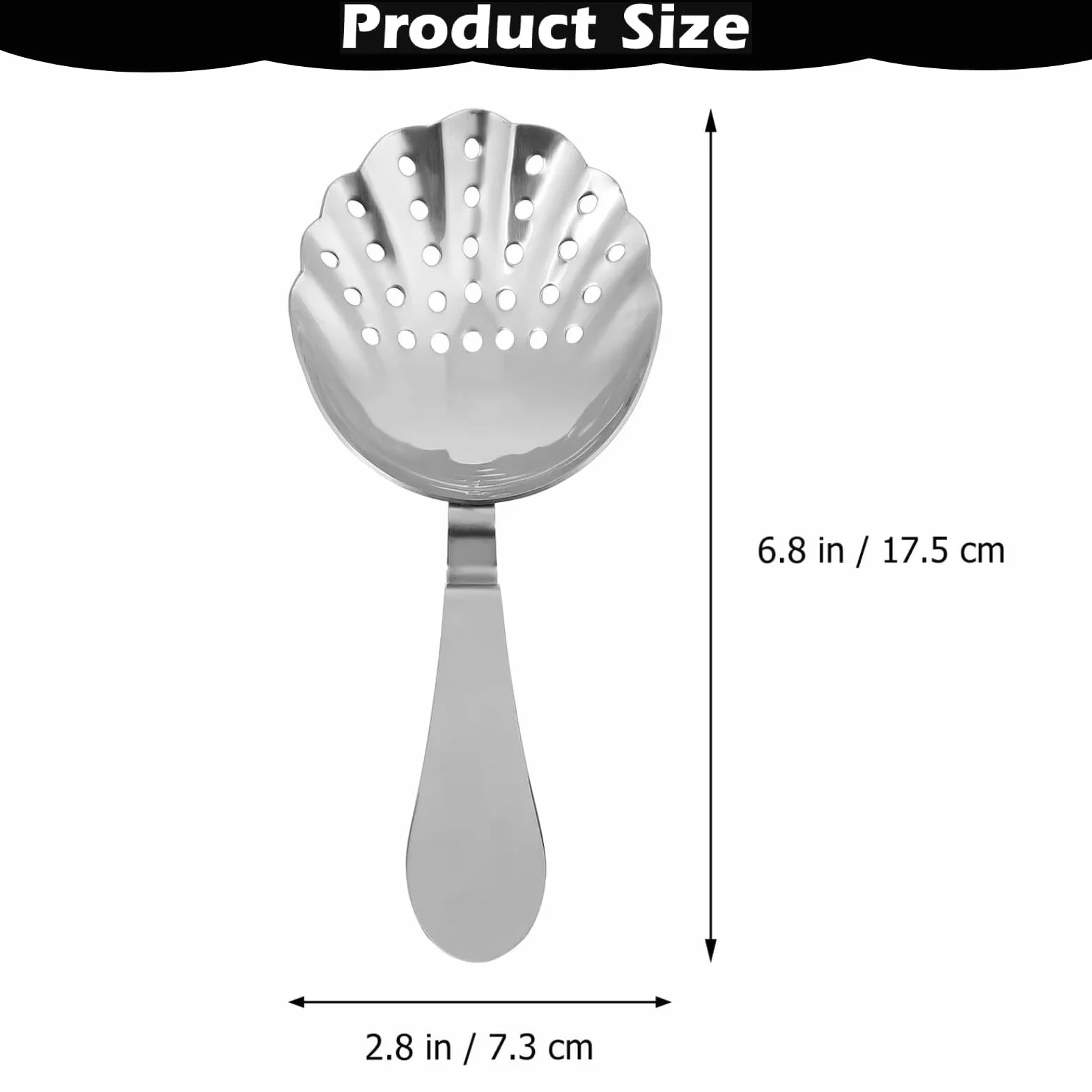 Julep Strainer, Profesjonalny Sitko do Koktajli ze Stali Nierdzewnej do Domowego lub Komercyjnego Baru