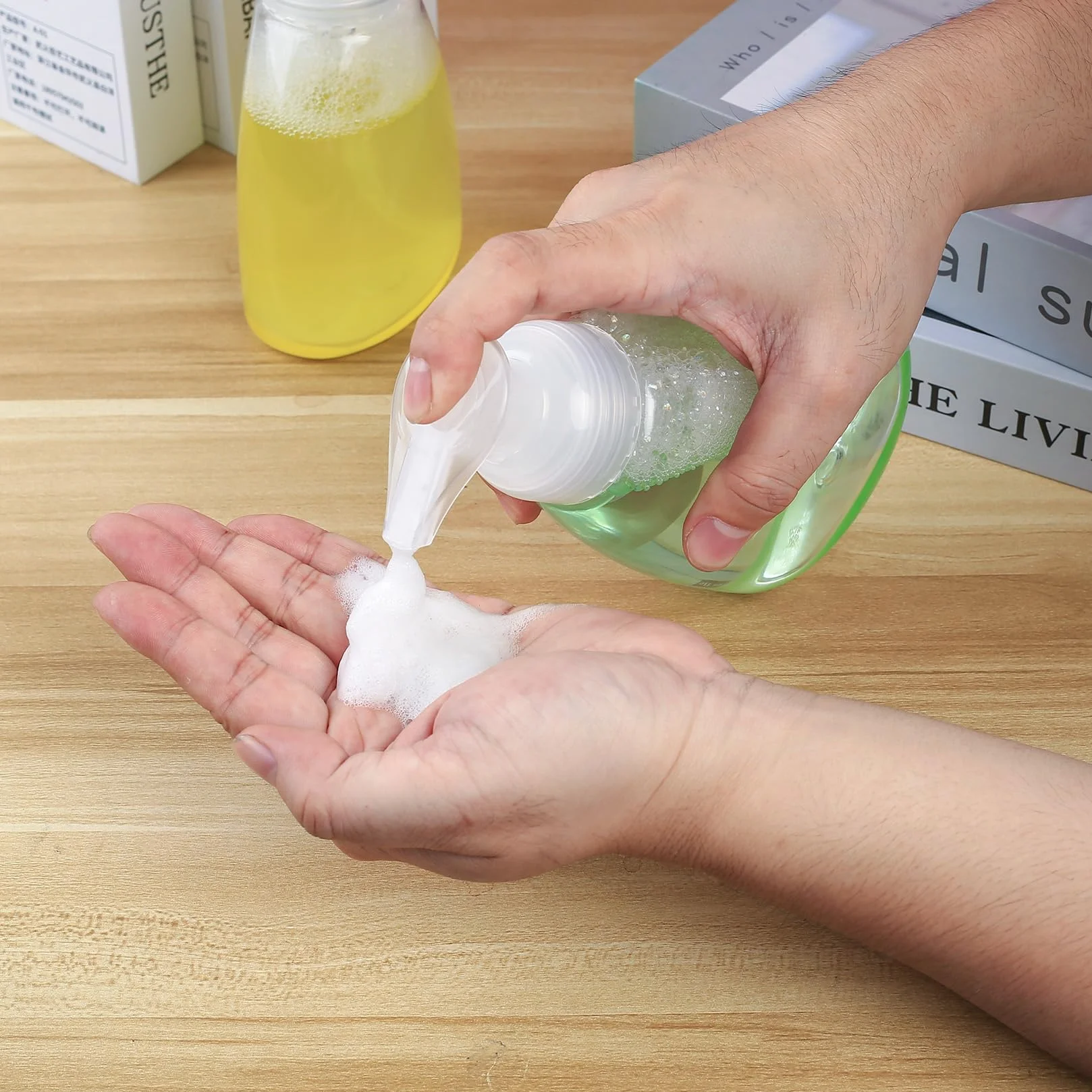 Puste butelki z pompką do pianki 350 ml 4 szt.