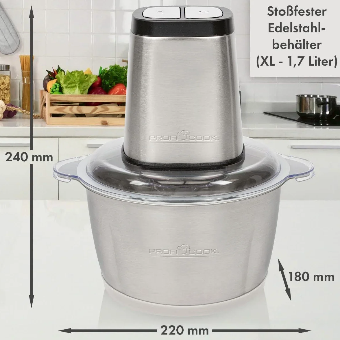 Profi Cook PC-MZ 1227 Multimesser 500 W Stal nierdzewna