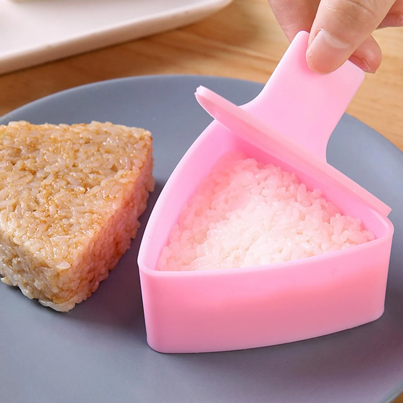 Onigiri forma do ryżu trójkątna wyciskarka do sushi nieklejąca się