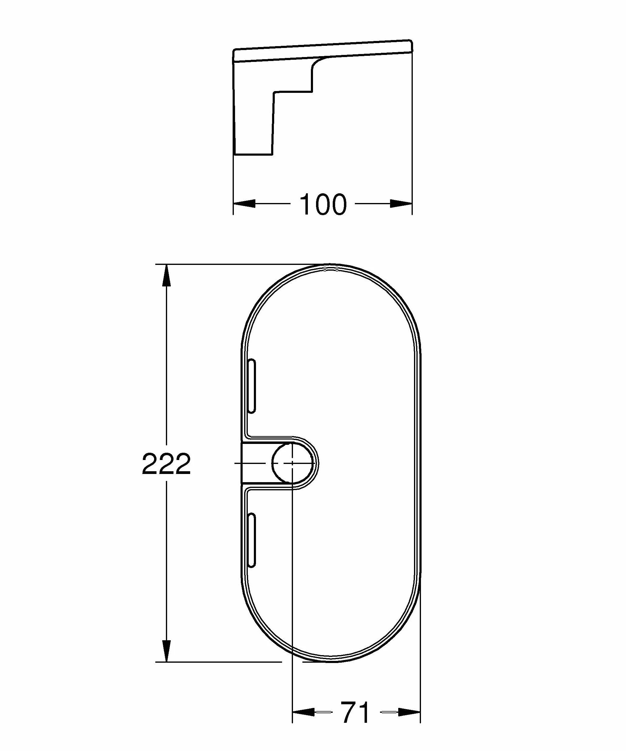 GROHE Vitalio uniwersalna taca QuickFix Vitalio uniwersalna szyna prysznicowa QuickFix Ø 22 mm, akrylowa, łatwa do dopasowania, biała, 27725001