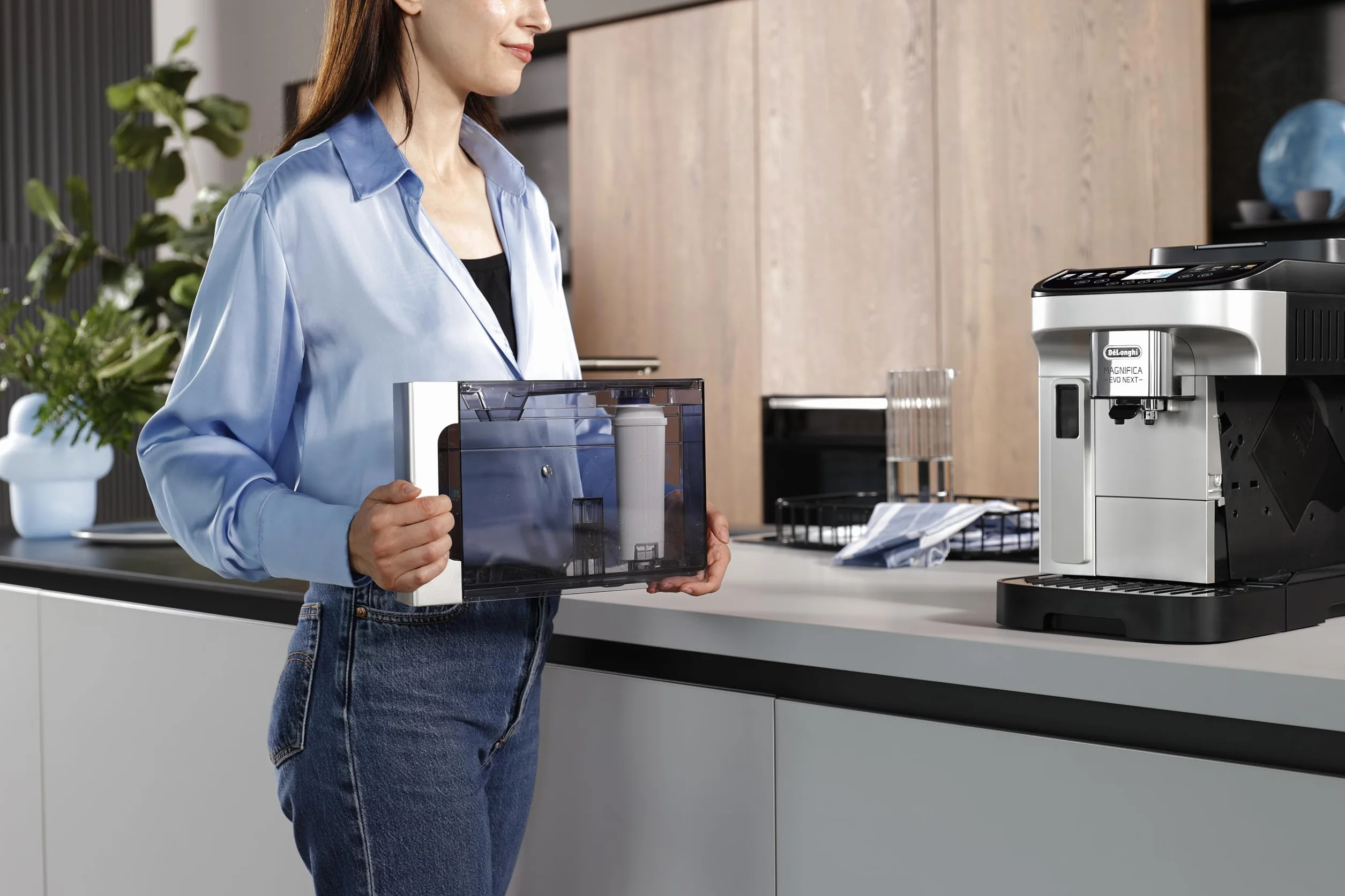 De’Longhi Waterfilter Wkład Filtrujący, Biały/Niebieski, ‎0.3 l