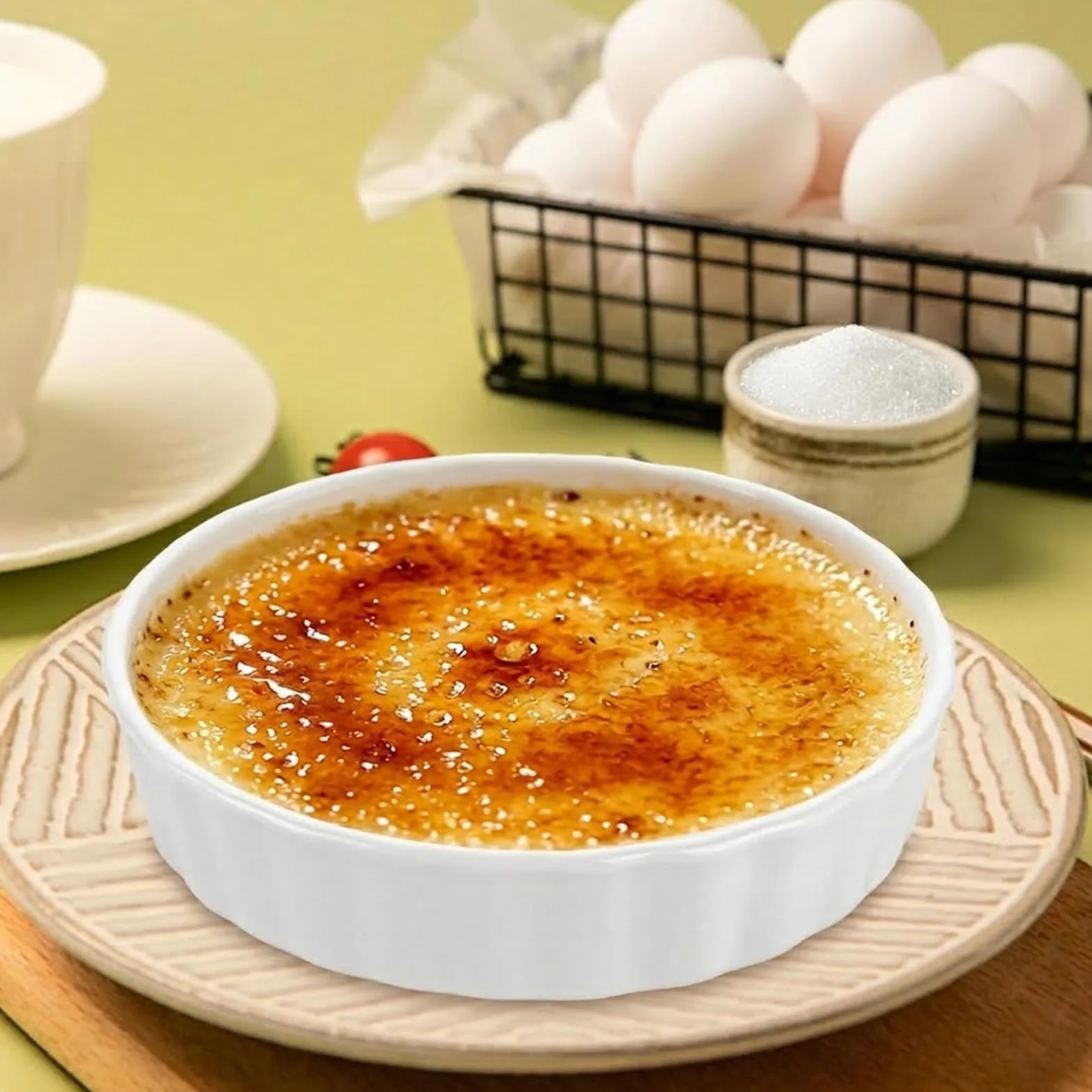 Miseczki do kremu Brulee ceramiczne 240 ml 12,8 x 2,6 cm