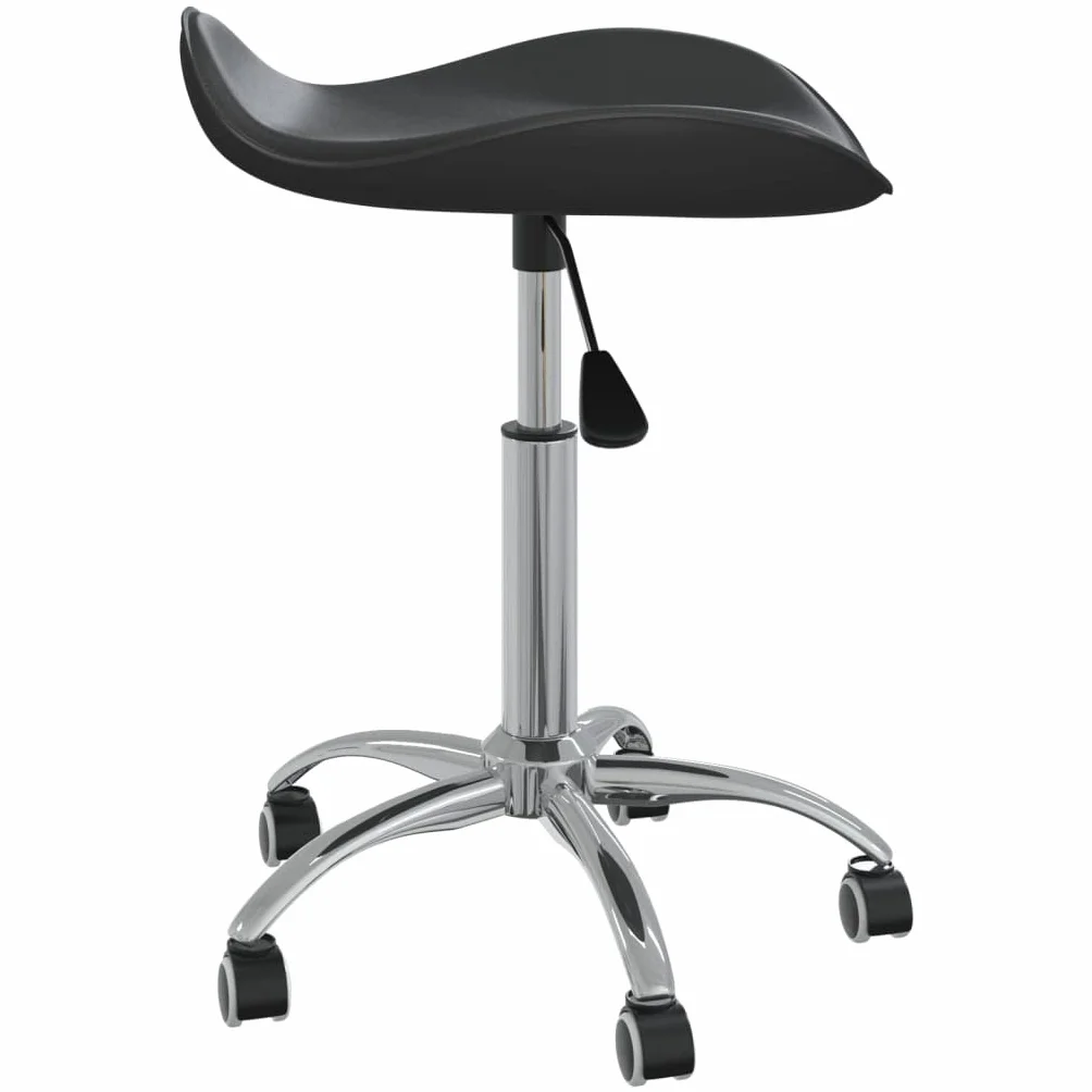 vidaXL Taboret kosmetyczny, czarny, sztuczna skóra