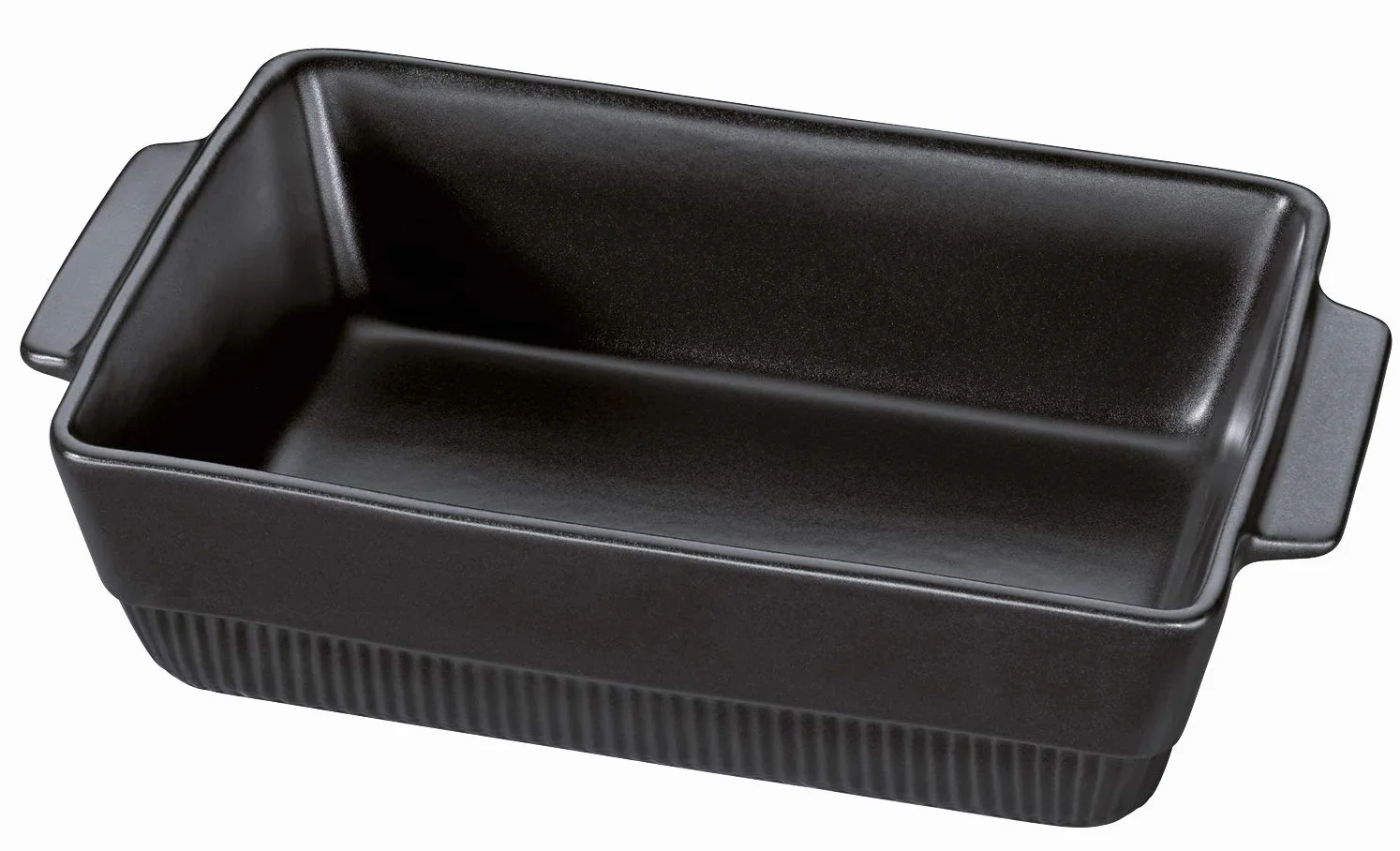 Ceramiczne naczynie do zapiekania prostokątne 35 x 21 cm czarne