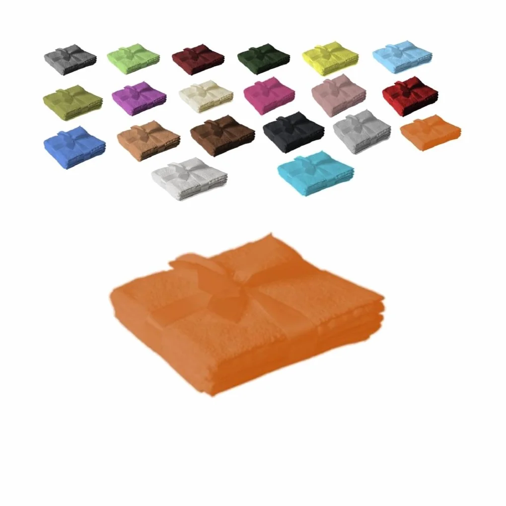 EXKLUSIV HEIMTEXTIL Zestaw 4 ręczników do twarzy 30 x 30 cm terakota