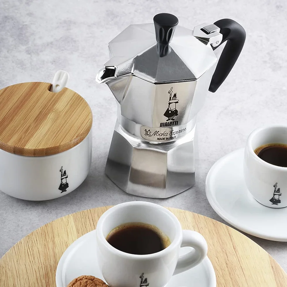 Bialetti Moka Express Klasyczna Kawiarka 6 Filiżanek 270 Ml Aluminiowa Srebrna