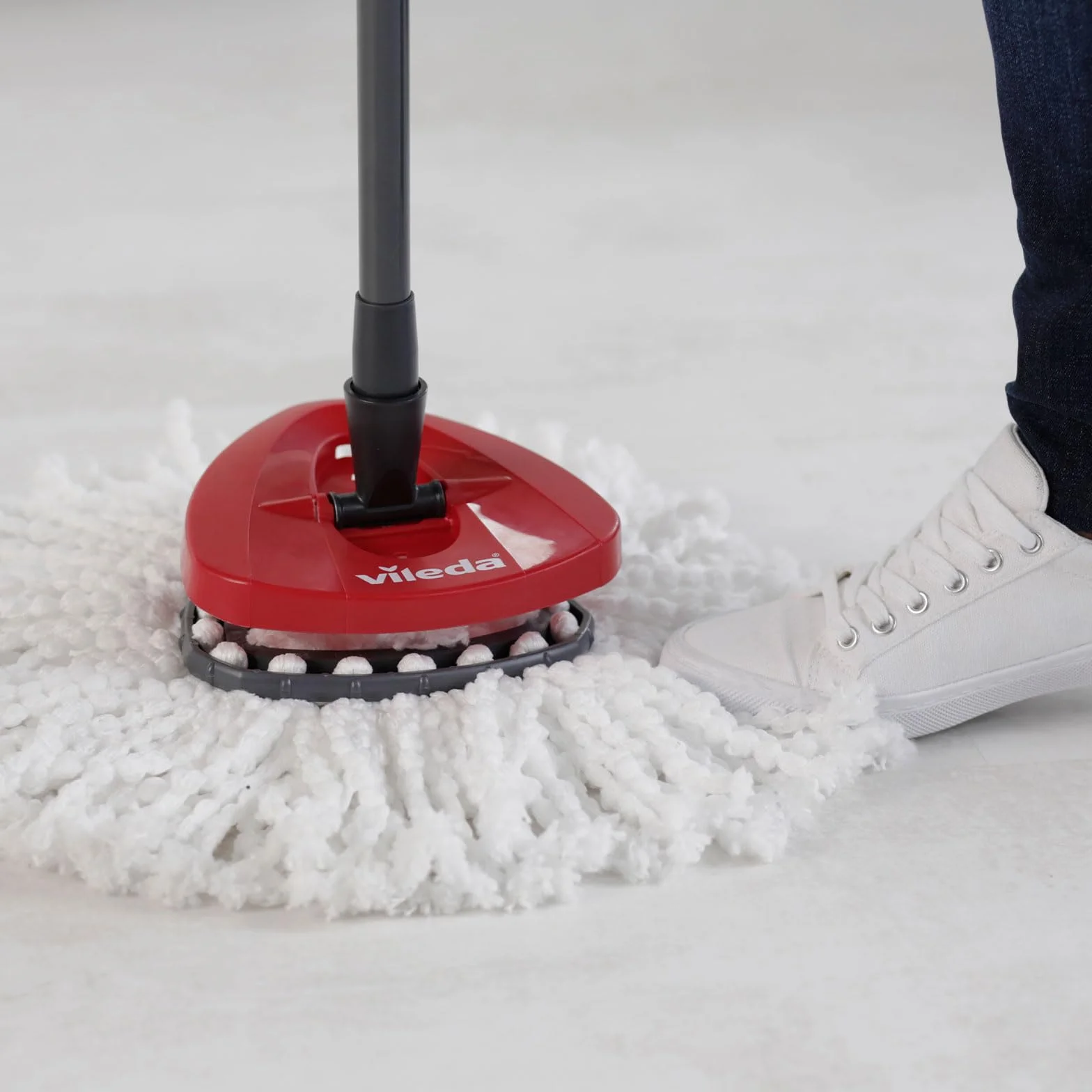 Vileda Easywring And Clean Mop i Wiadro, Czarny/Czerwony, 48 x 29 x 28 cm