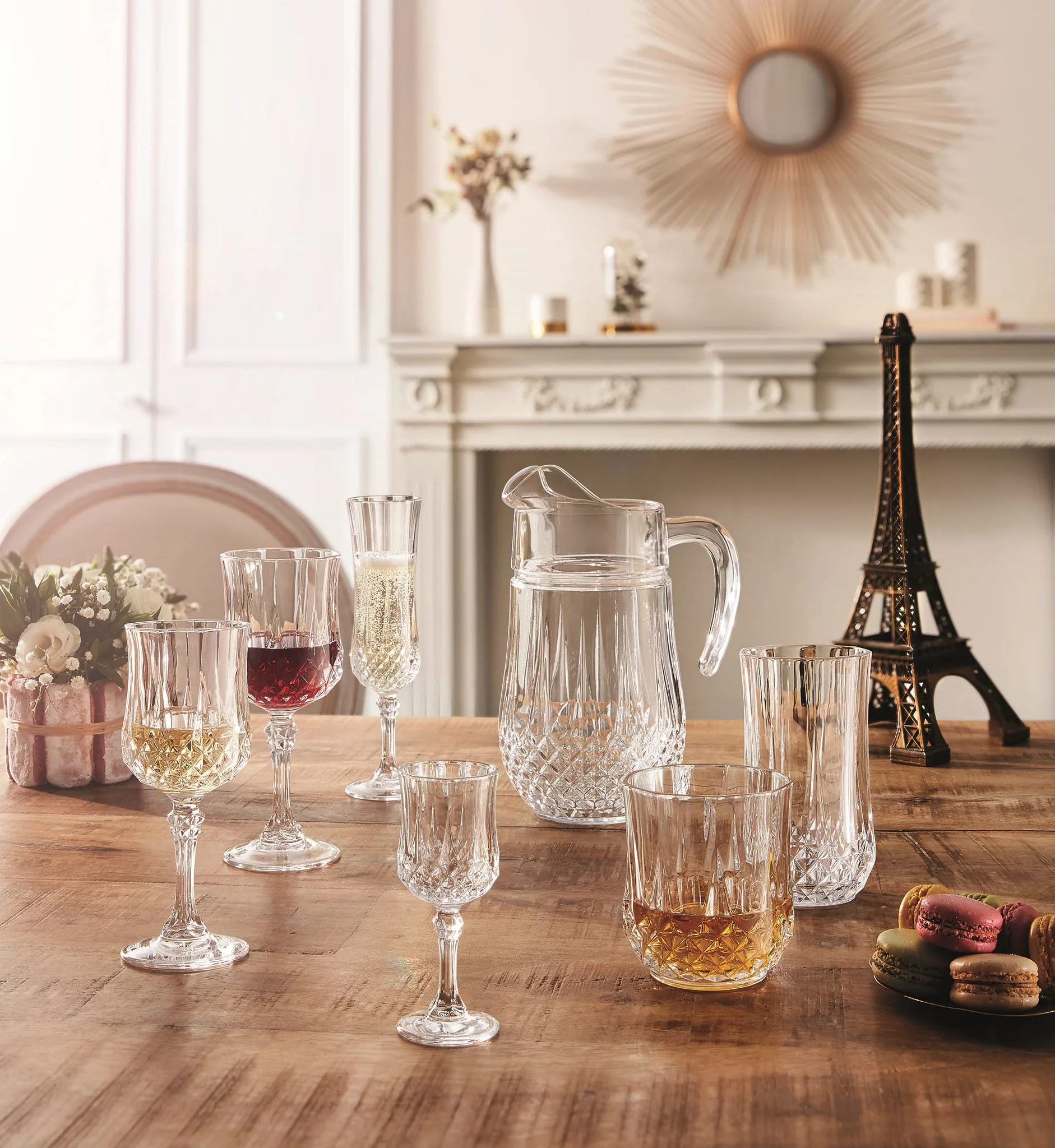 Cristal D'Arques Paris Kieliszki do Wina, Szkło, 6 sztuk