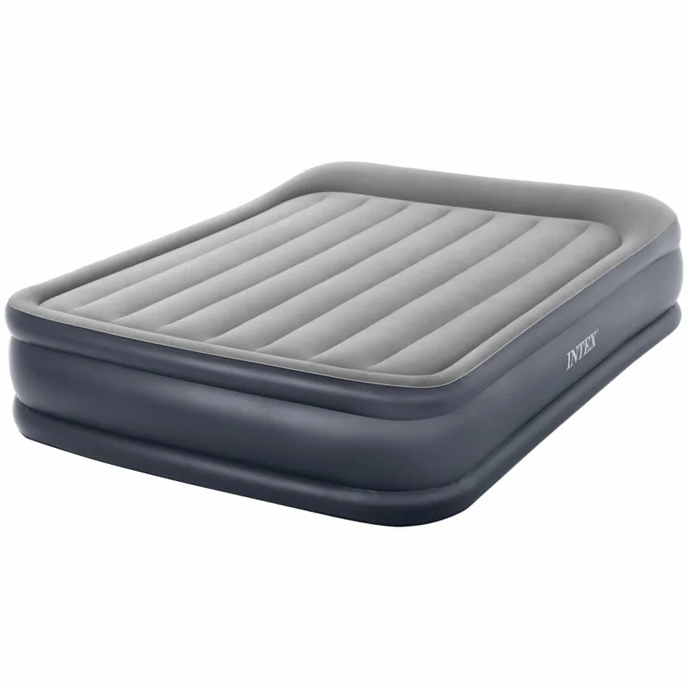 Intex Essential Rest Dura-Beam Plus Queen Łóżko Dmuchane 152 x 203 x 46 cm Szary
