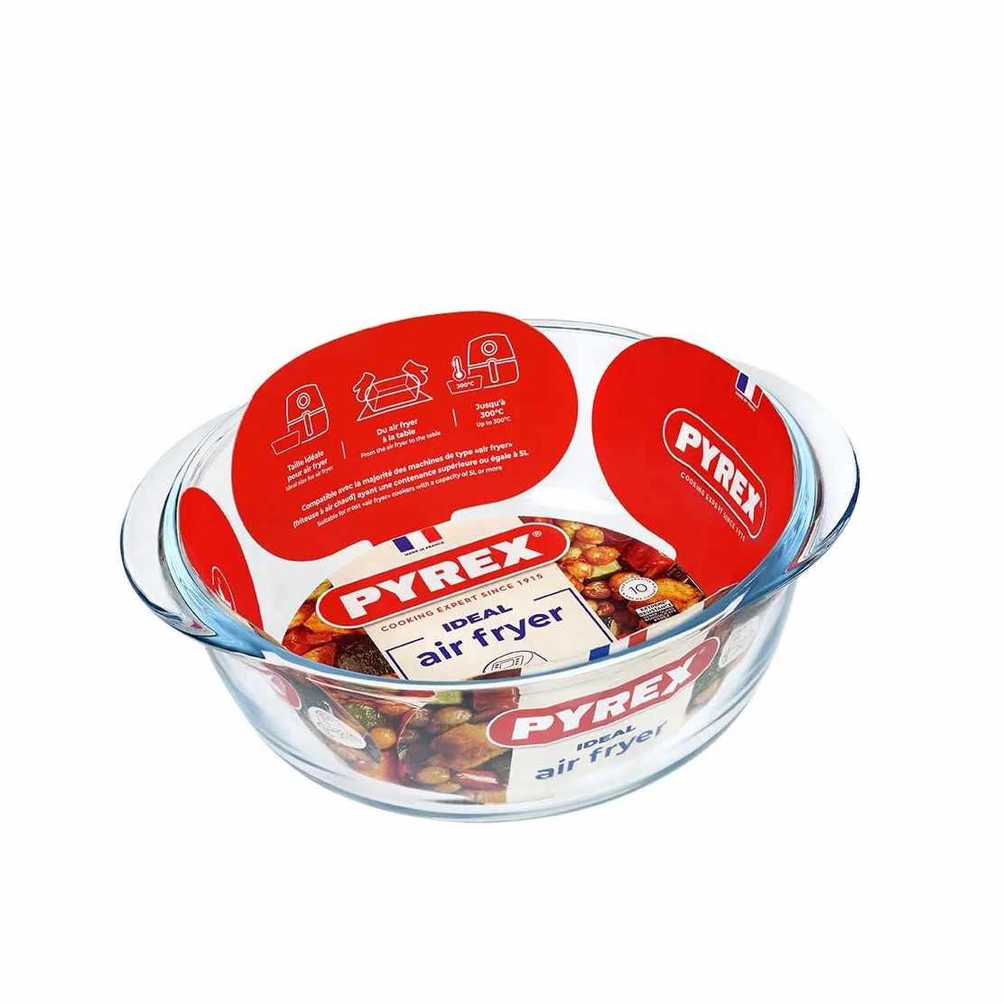 PYREX PREPWARE - Szklana okrągła fontanna 20 cm -1,1 l