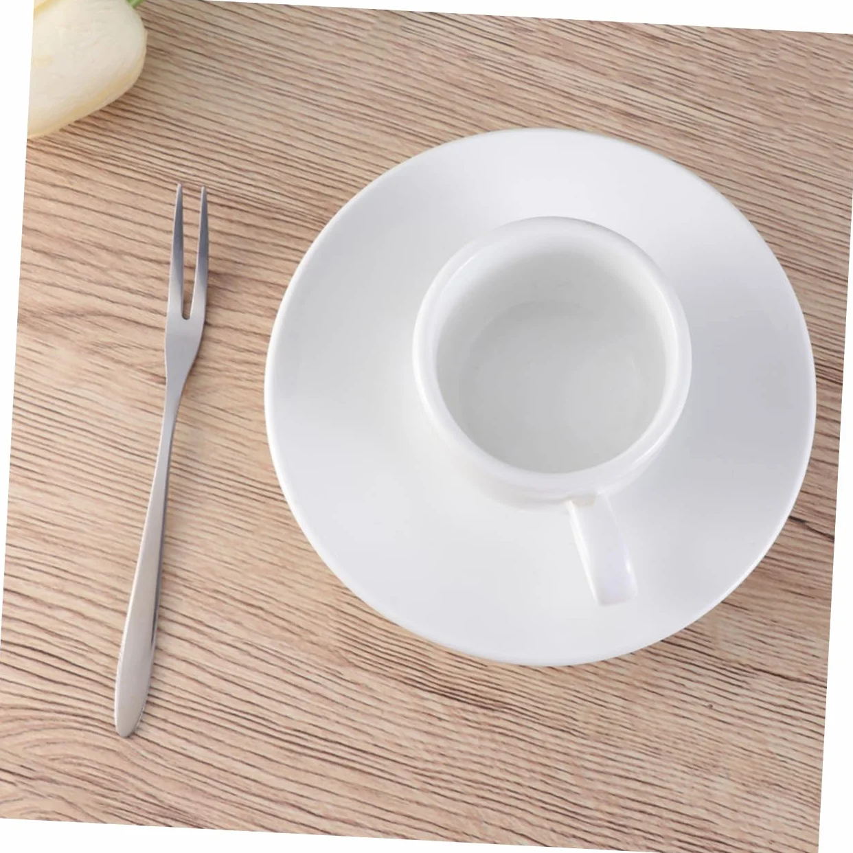 Widelce do owoców ze stali nierdzewnej 5 sztuk eleganckie do ciast deserów sałatek