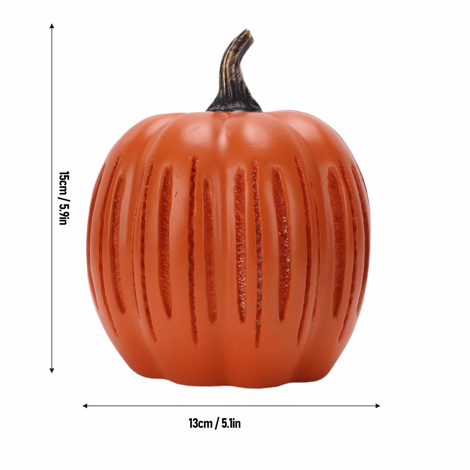 Luqeeg świecąca dynia wodoodporna ozdoba Halloween dekoracja na zewnątrz (S)