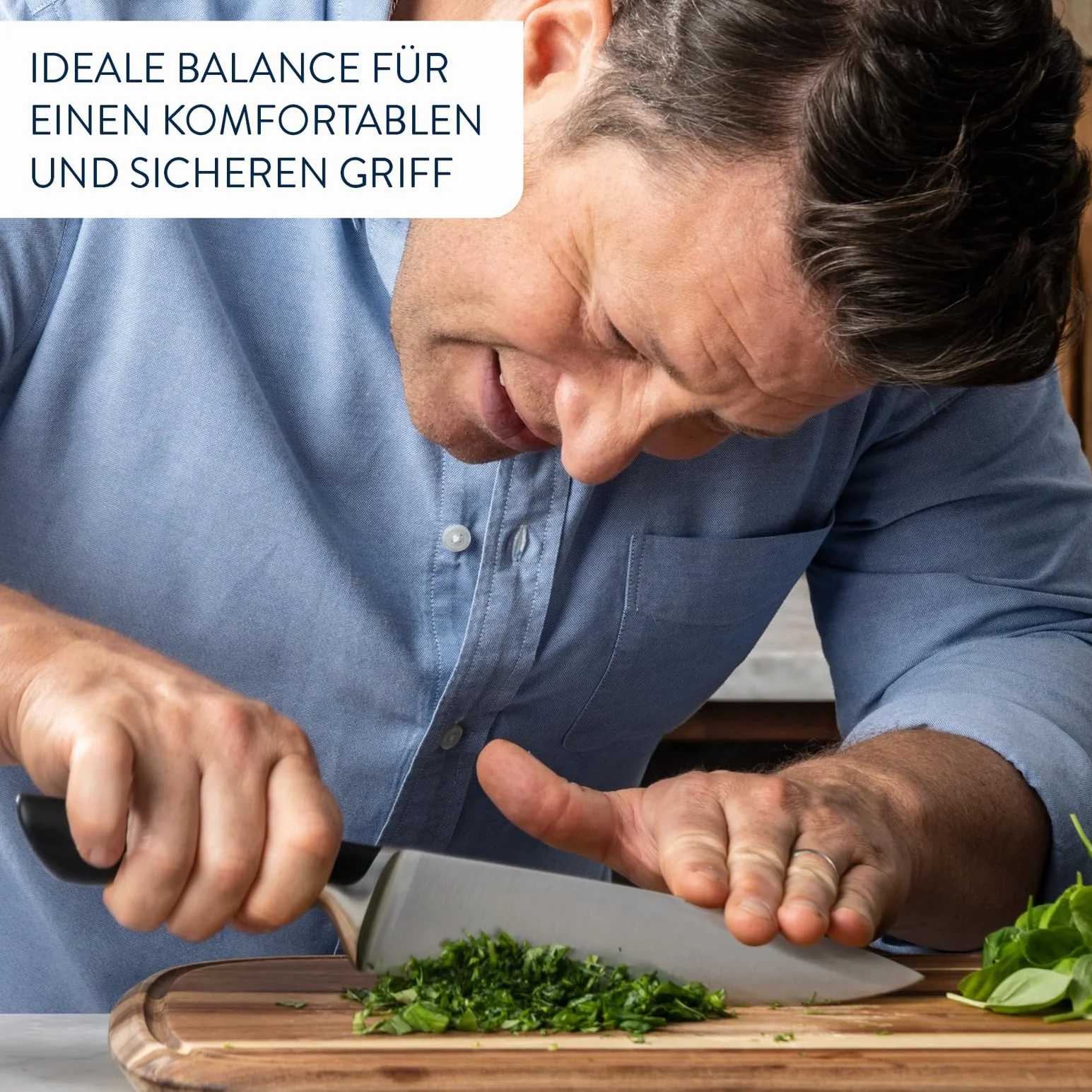 TEFAL K267S3 Jamie Oliver 3-częściowy zestaw noży | nóż szefa kuchni | nóż uniwersalny | wysoka wydajność cięcia | niepowtarzalny design | wytrzymałe ostrza | stal nierdzewna/czarna