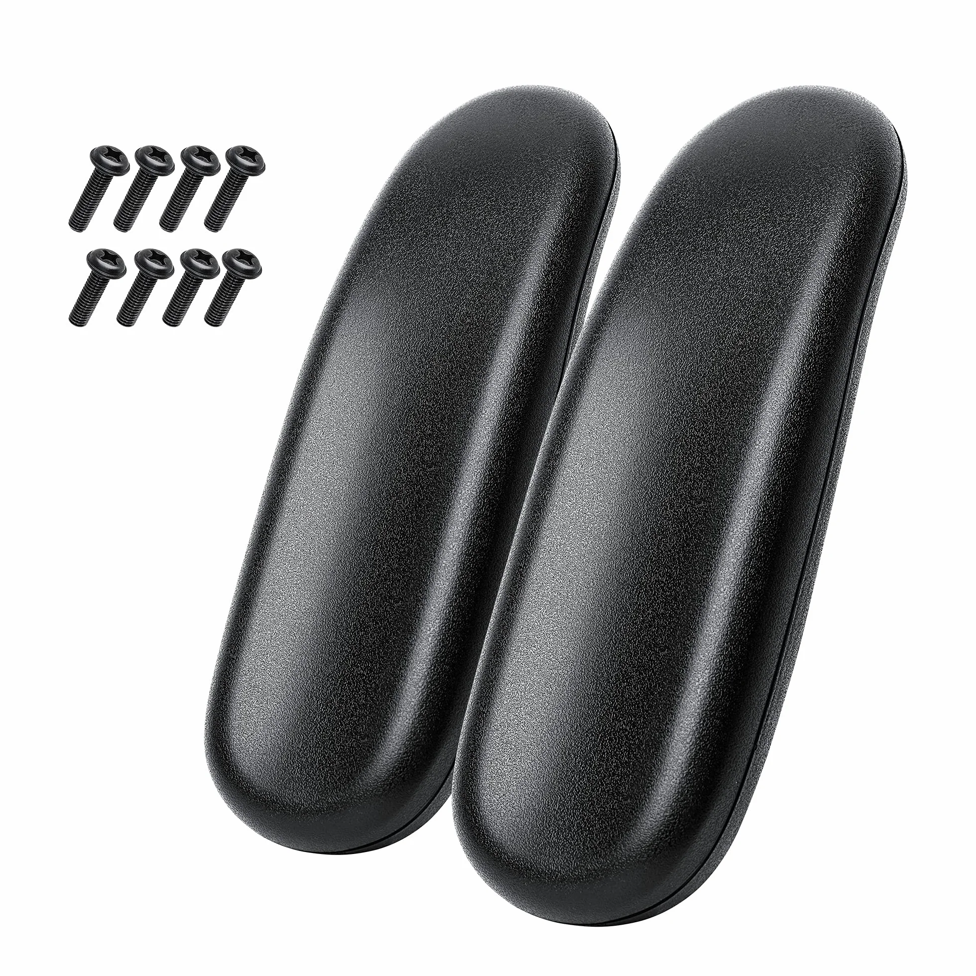 kwmobile 2 x podłokietnik na krzesło uniwersalne podkładki wymienne 255 x 75 x 40 mm czarny
