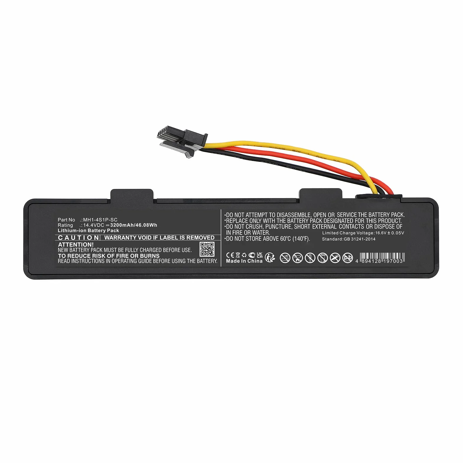 CELLONIC, Bateria do odkurzacza kompatybilna z Xiaomi Mi Robot Vacuum Mop P, STYTJ02YM (14,8V, 3200mAh)