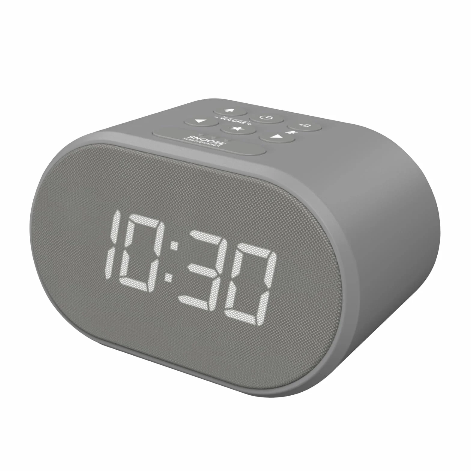 Radiobudzik z ładowarką USB i Radiem FM, przyciemniany wyświetlacz LED