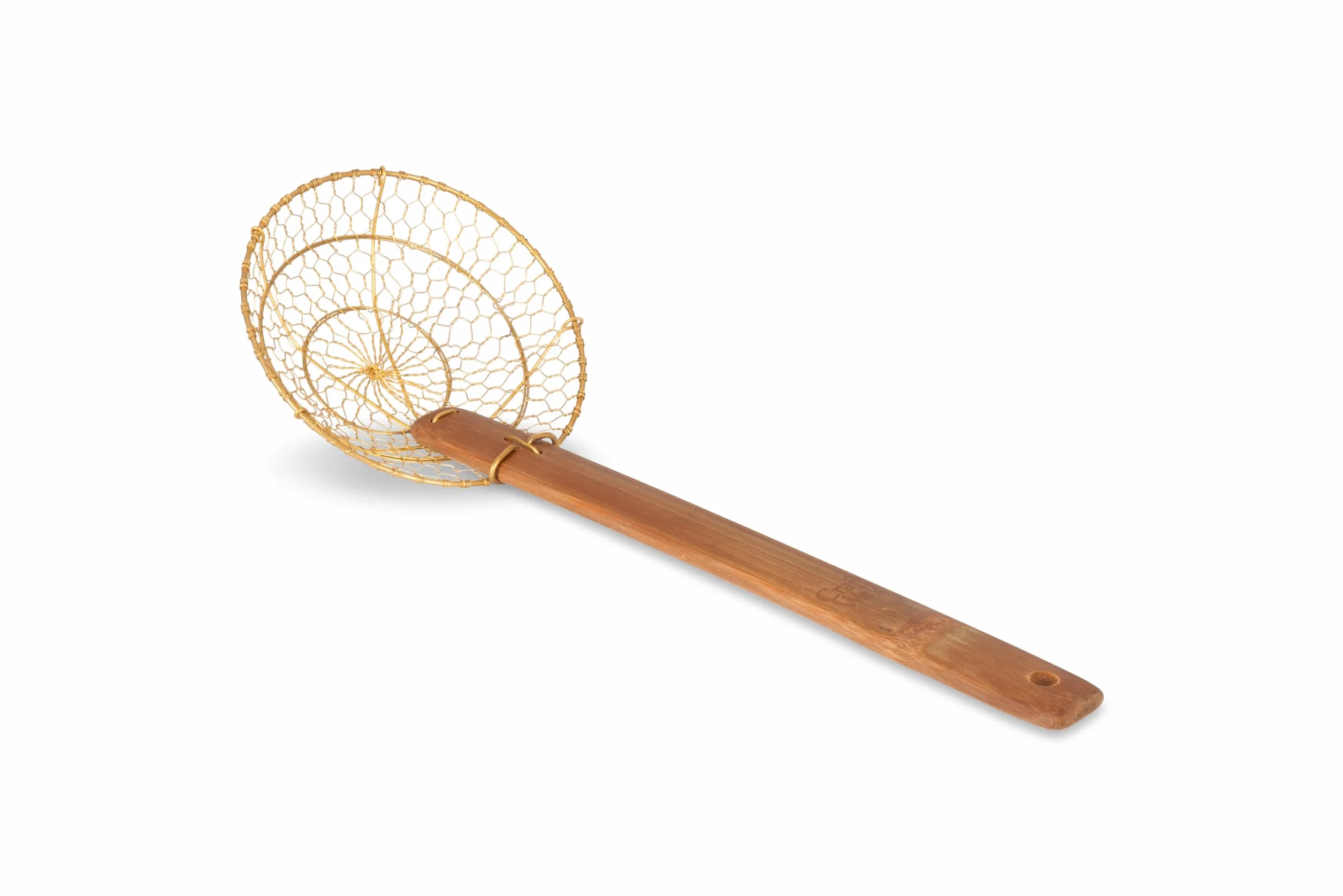 Craft Wok Skimmer Sitko Pająk 6 cali bambusową rączką