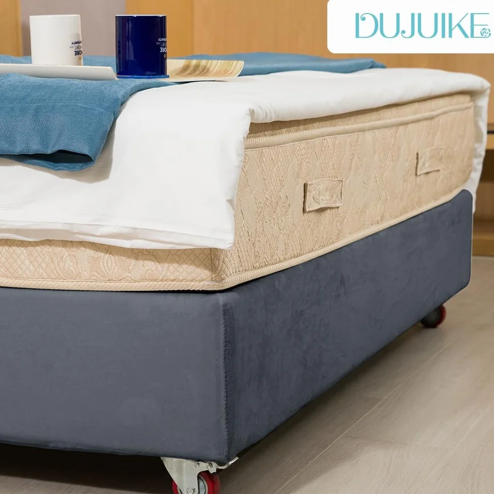 Aksamitny Pokrowiec na Podstawę Łóżka Divan, Elastyczny, Łatwy w Instalacji