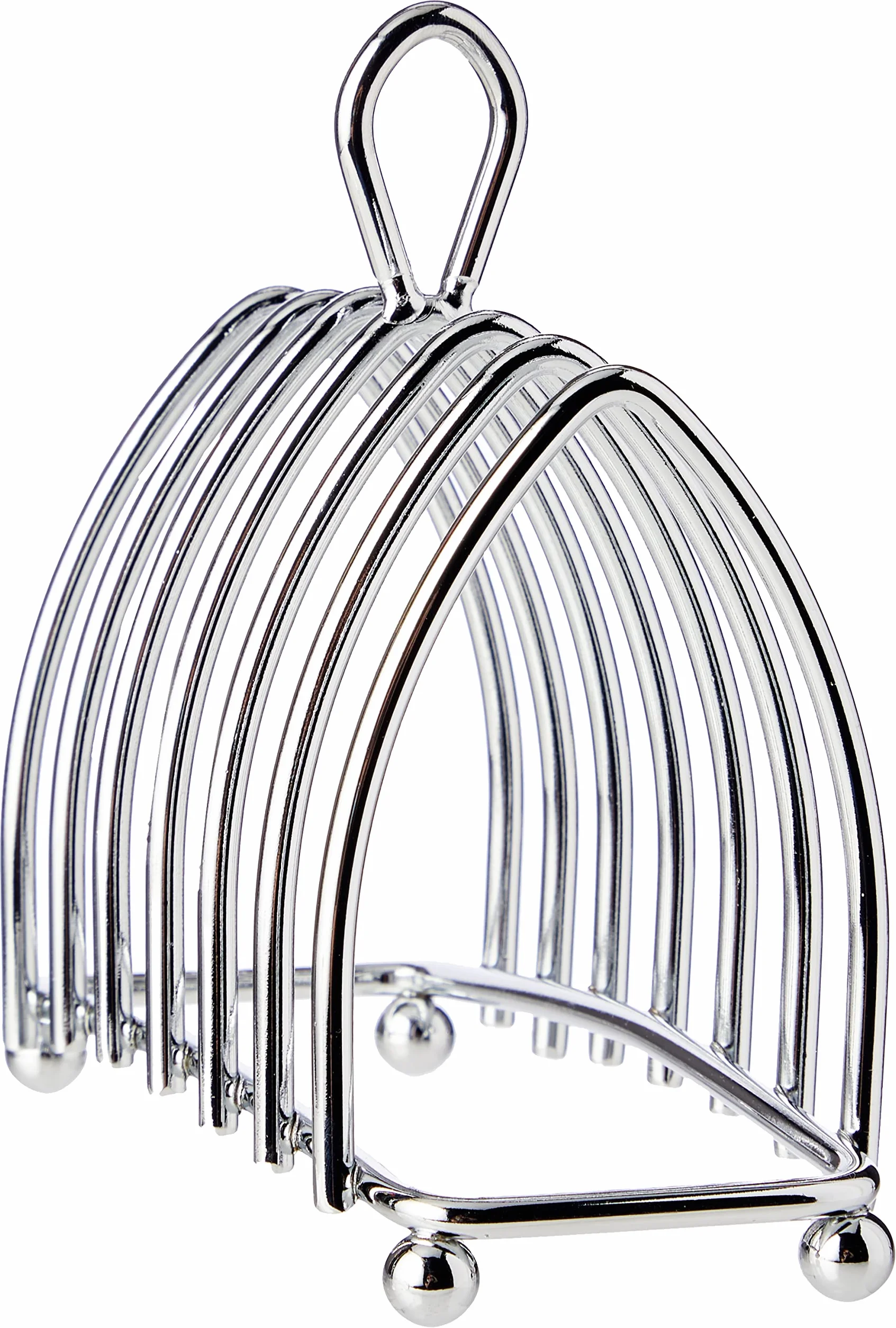 KitchenCraft Stojak na Tosty Metalowy Chromowane Wykończenie 16 × 15 × 7 cm Srebrny