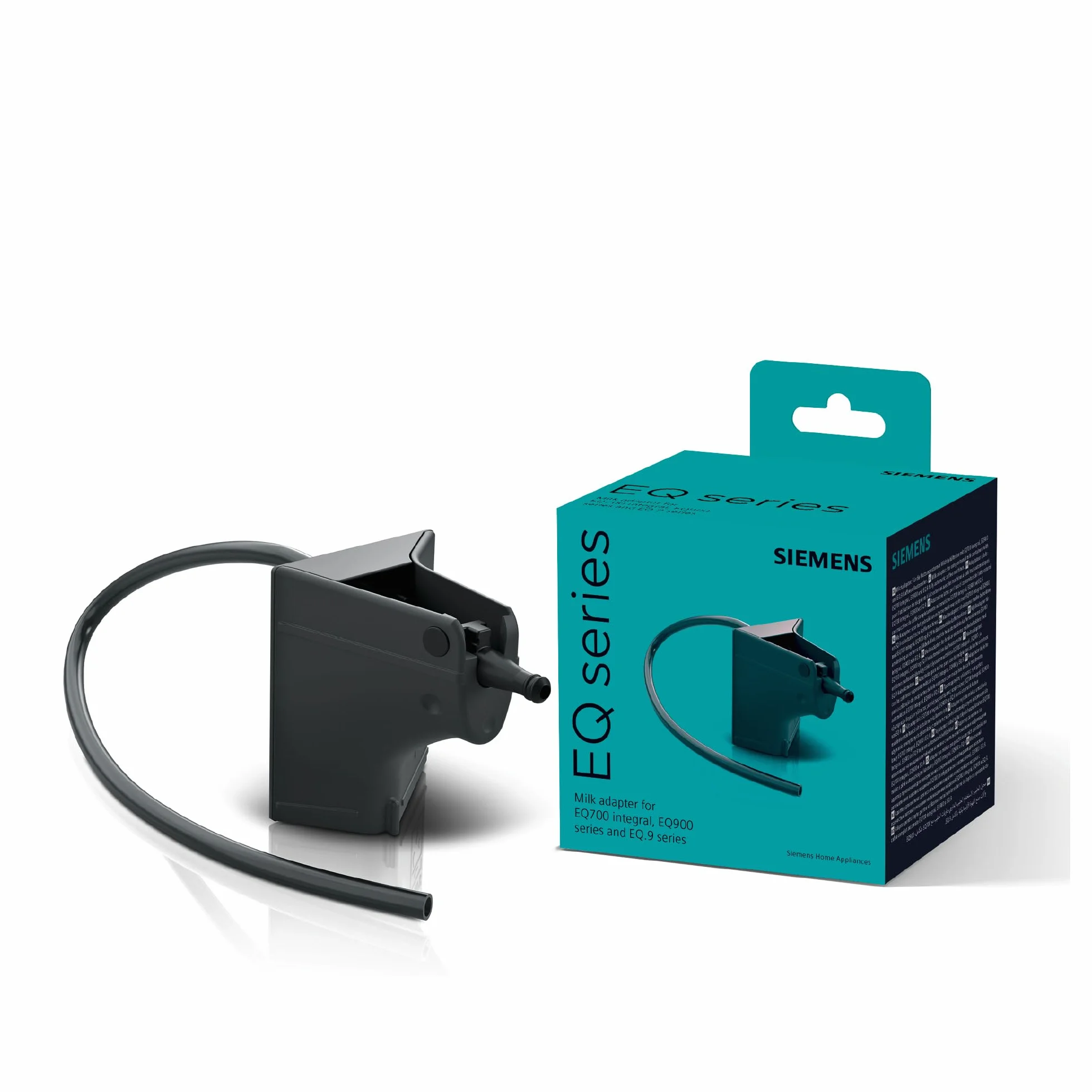 SIEMENS Adapter do zbiornika na mleko TZ70001 do użytku w zewnętrznych pojemnikach na mleko, zaprojektowany specjalnie do ekspresów do kawy EQ.700, oryginalne akcesoria, nadaje się do mycia w