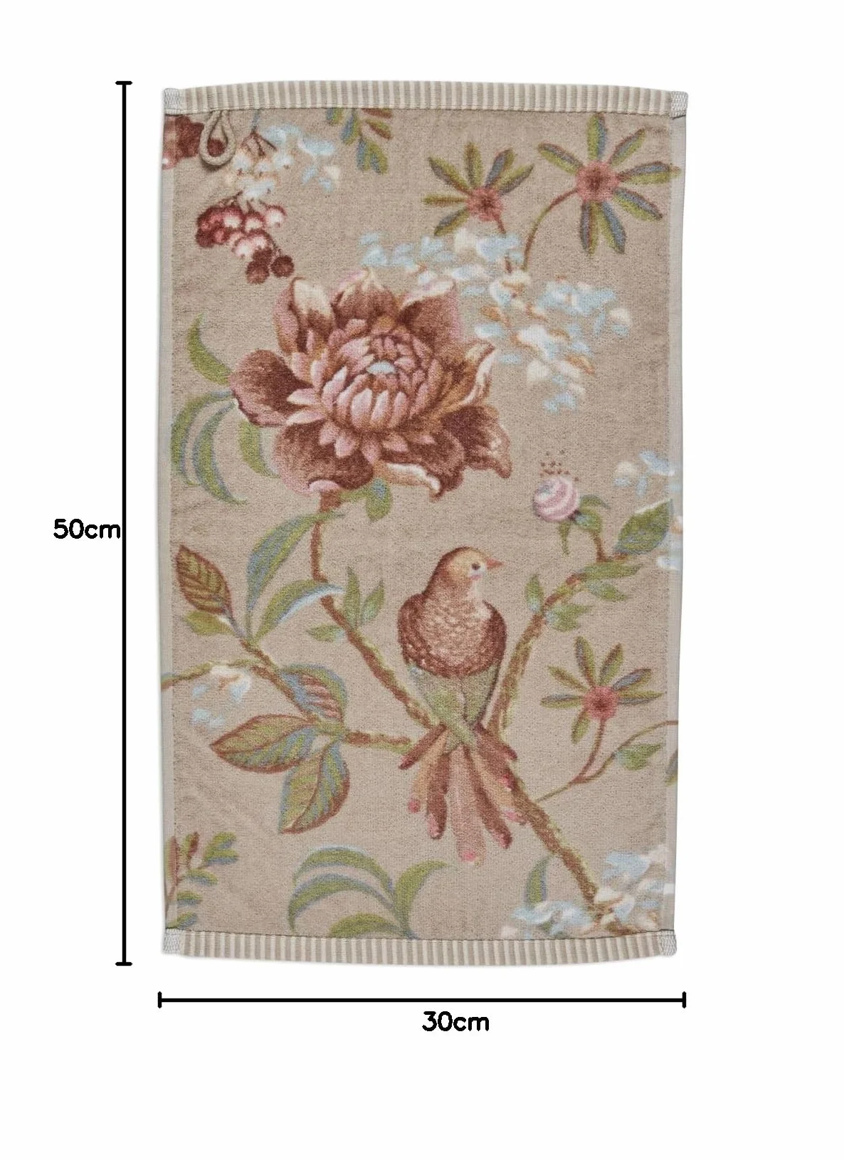 Pip Studio Ręcznik dla gości Set/3 Secret Garden Khaki 30 x 50 cm