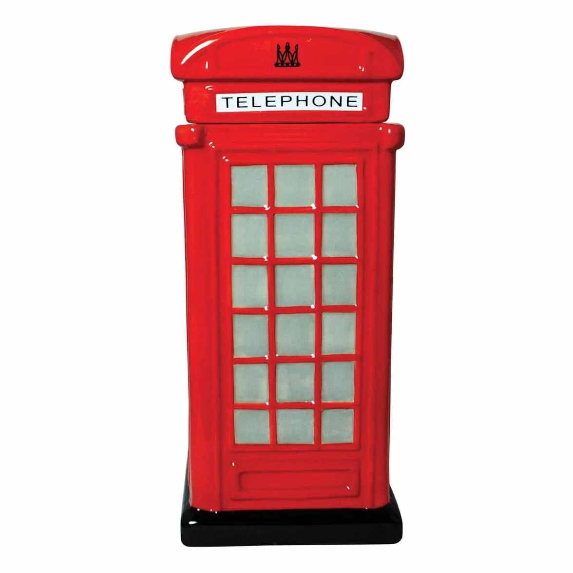 CKB LTD skrzynka telefoniczna retro ceramiczna czerwona 12x12x28 cm