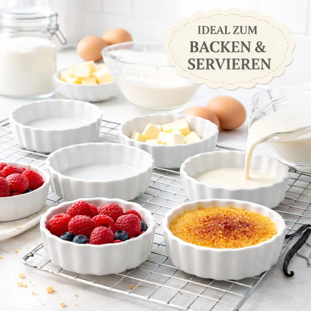 Foremki do tarty ceramiczne Ø 11,5 cm 6 sztuk mini forma do quiche