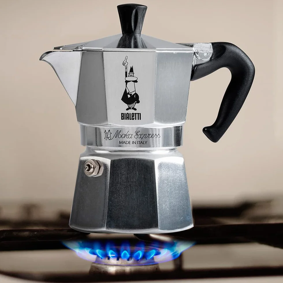 Bialetti Moka Express Klasyczna Kawiarka 6 Filiżanek 270 Ml Aluminiowa Srebrna