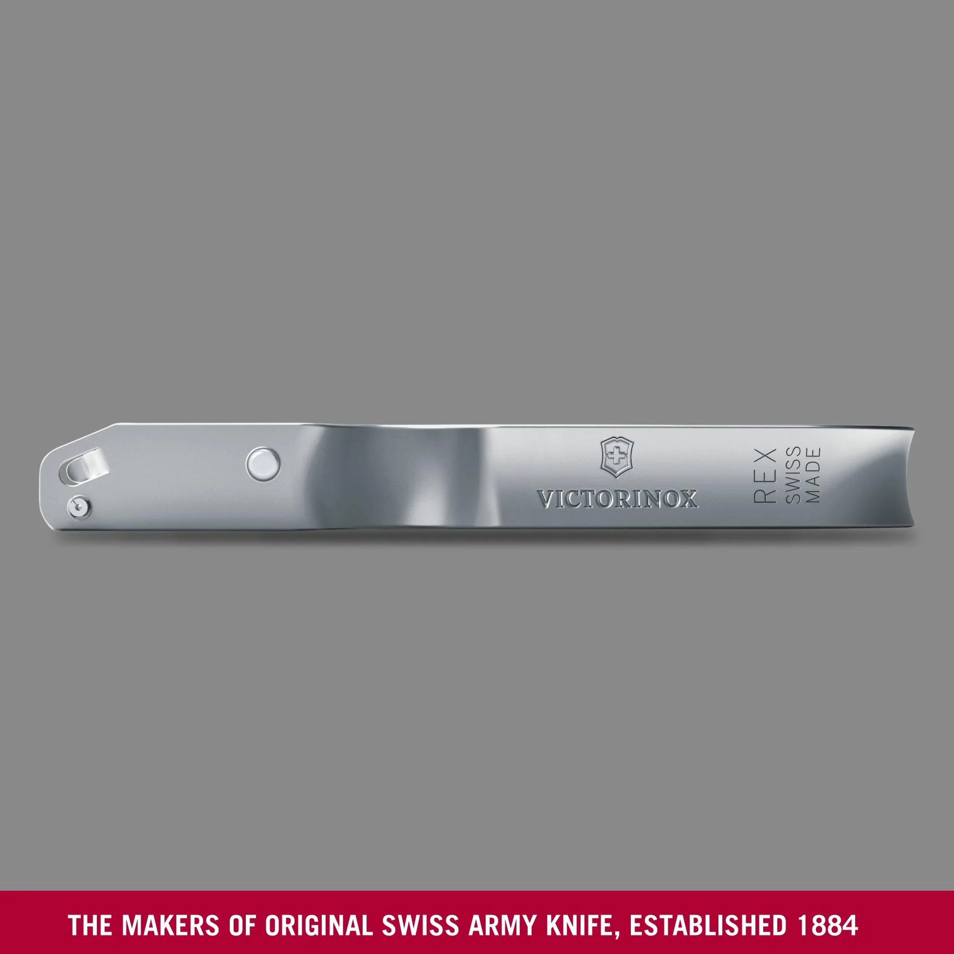 Victorinox REX Sparschäler, gerade Klinge, grau