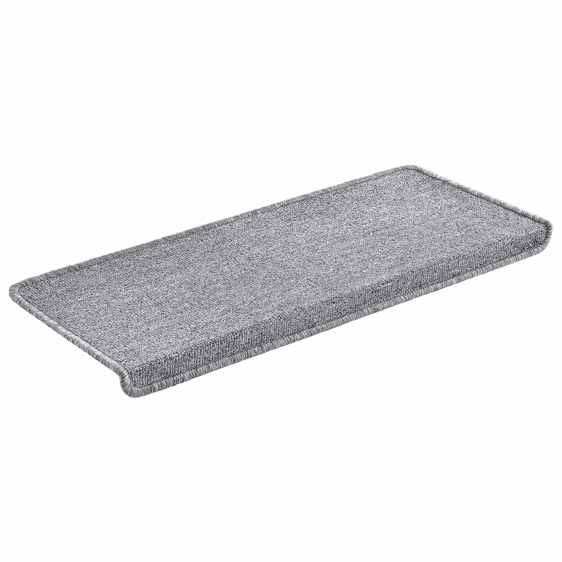 Mata na schody samoprzylepna zestaw 15 szt. jasnoszara 65 x 24 + 4 cm