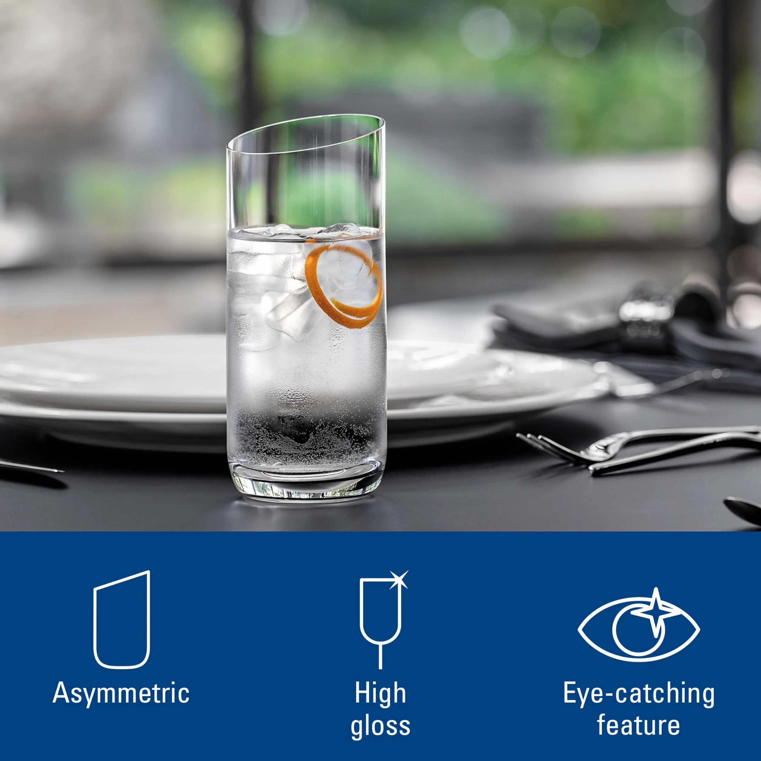 Villeroy und Boch NewMoon 4-Częściowy Zestaw Szklanek do Longdrinków 370 ml