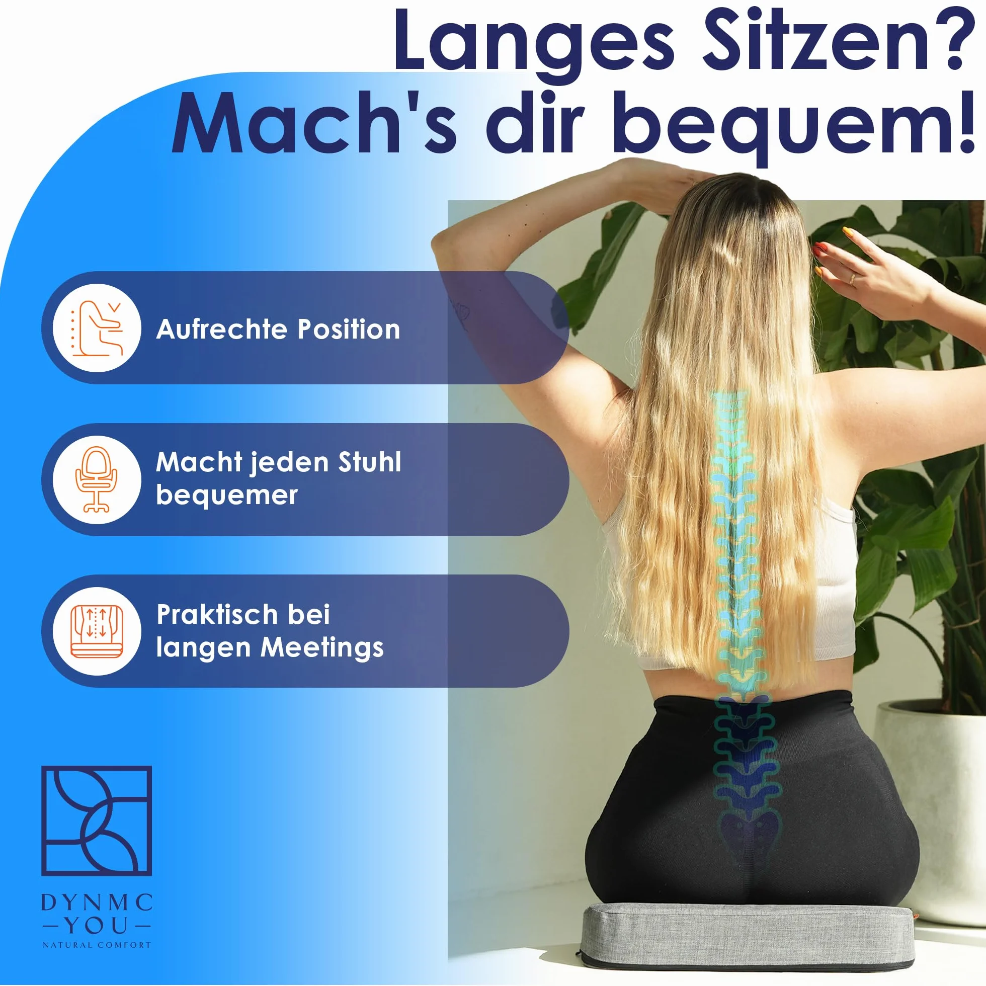 Ergonomiczna poduszka klinowa do samochodu piankowa stabilna wymiarowo