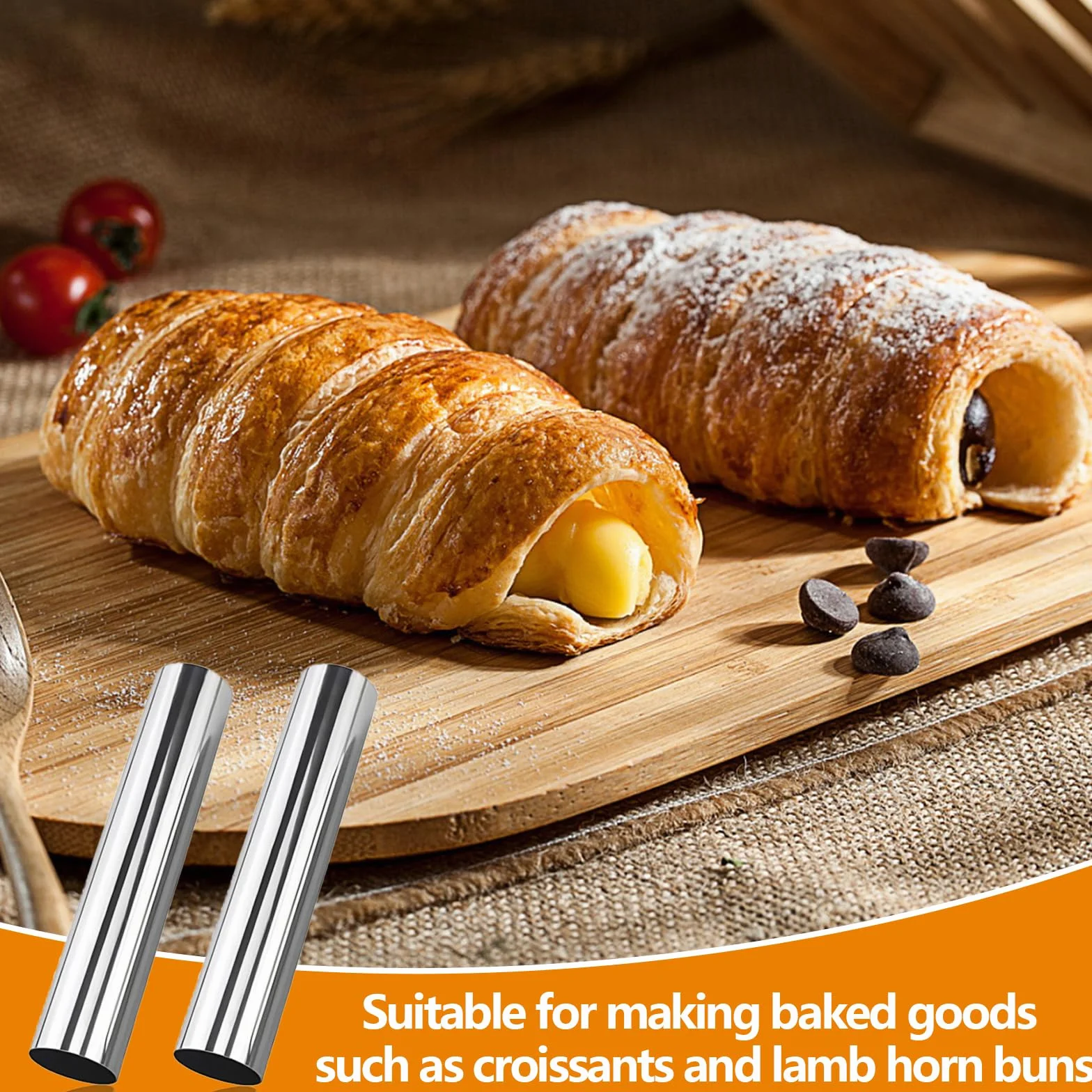 Foremki do pieczenia Cannoli ze stali nierdzewnej 20 sztuk