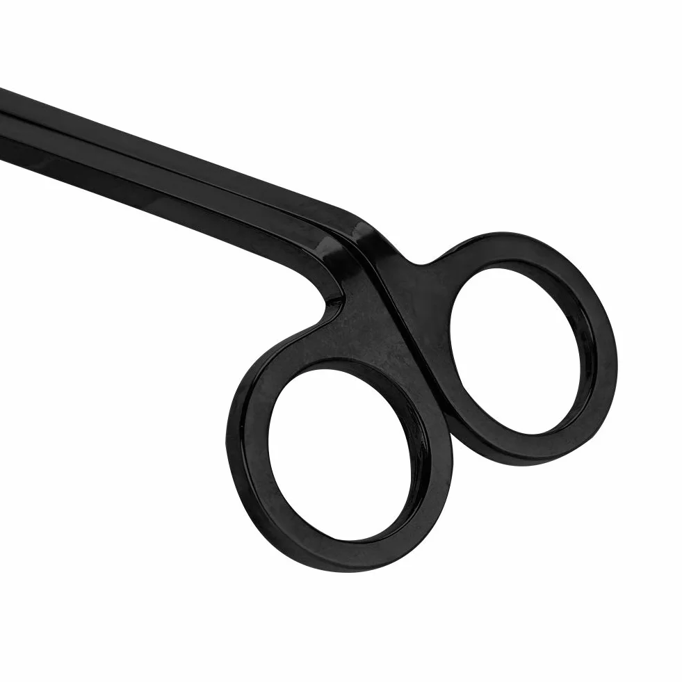 Klips w Kształcie Serca ze Stali Nierdzewnej Nożyczki do Przycinania Knot Świeca (BLACK)